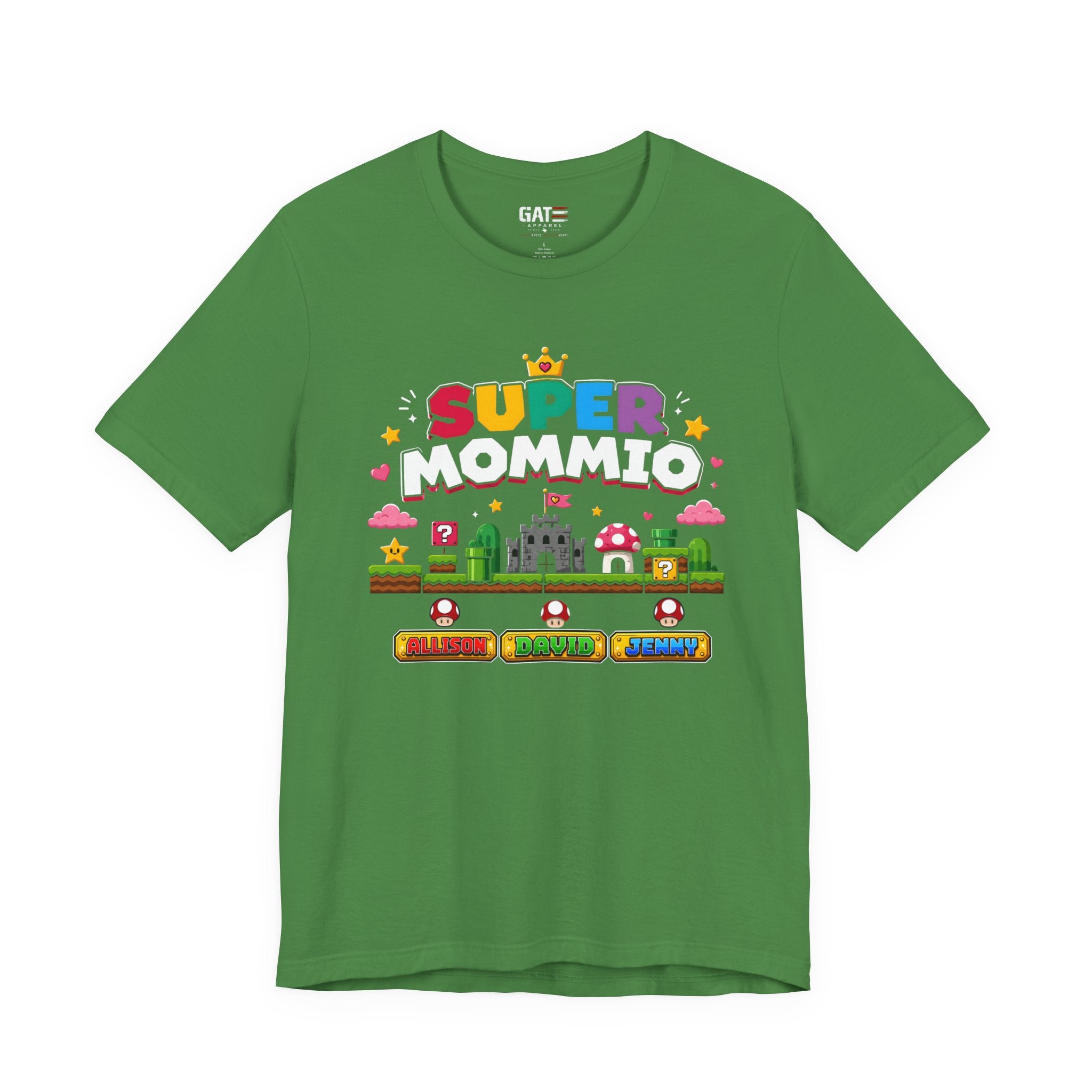 Super Mommio pixel game design T-Shirt | Retro video game mom tee
