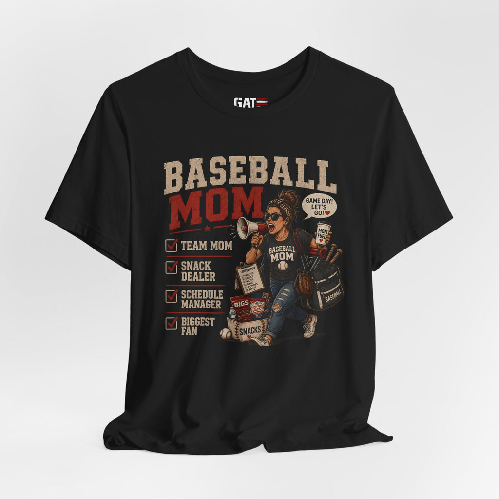 Baseball Mom Shirt, Baseball Mom Gift, Team Mom Shirt, Sports Mom Tee, Game Day Mom Shirt, Baseball Mama Shirt, Snack Dealer, Biggest Fan