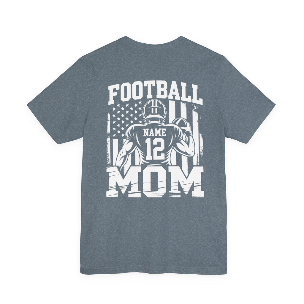 Football Mom Personalized Shirt Custom Player Name Number Game Day Tee