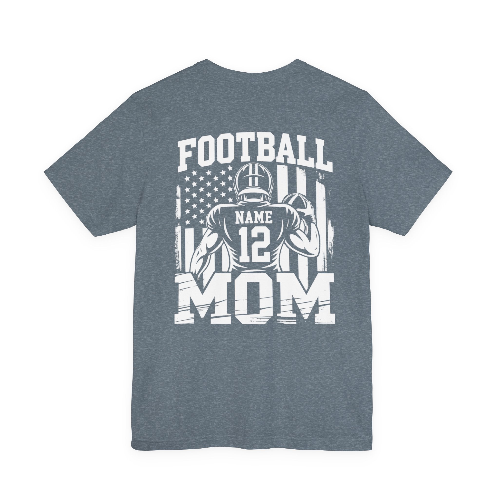 Football Mom Personalized Shirt Custom Player Name Number Game Day Tee