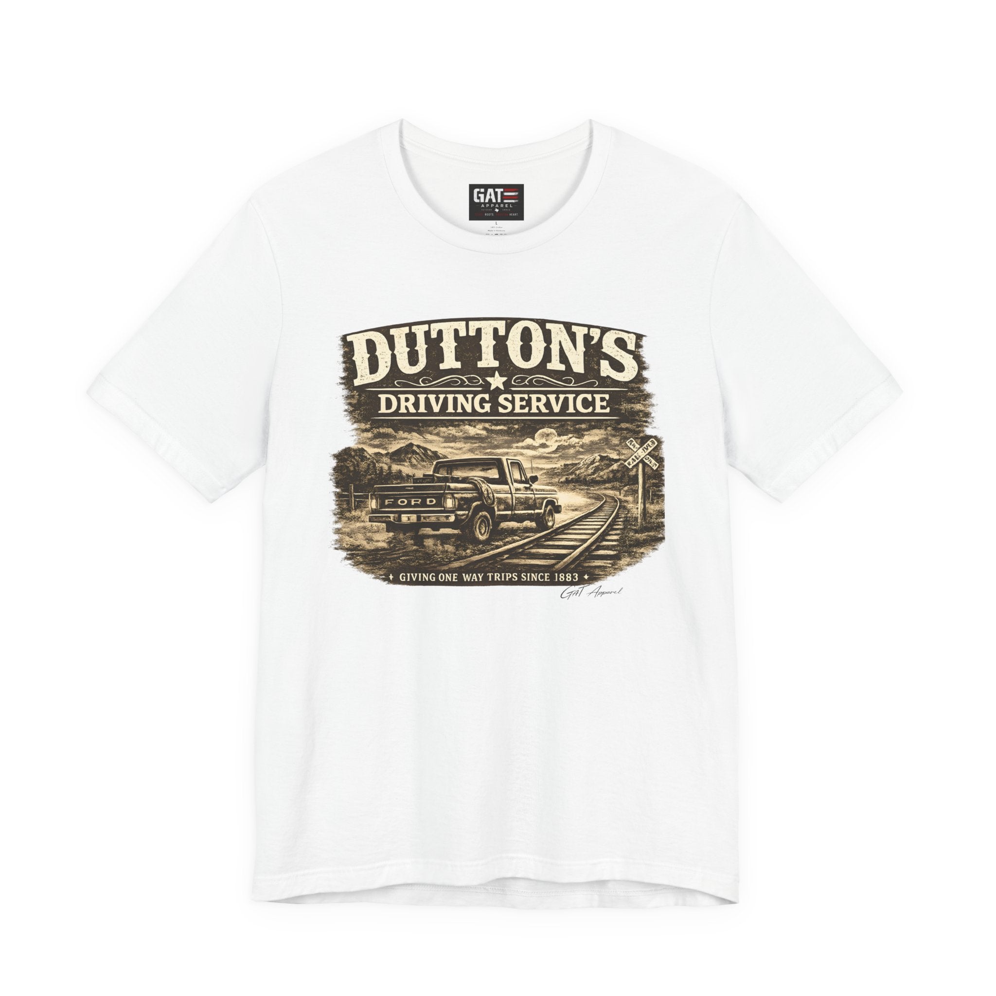 Dutton's Driving Service Shirt | Yellowstone Inspired VintageTee | Cowboy Ranch Graphic T-Shirt | Country Truck Shirt | Bella Canvas