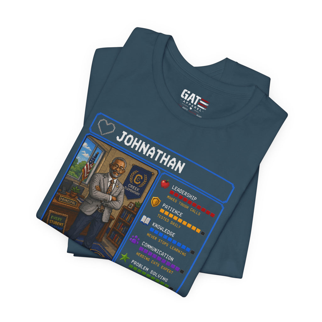 Custom Principal RPG Character Shirt | Personalized School Administrator Gift