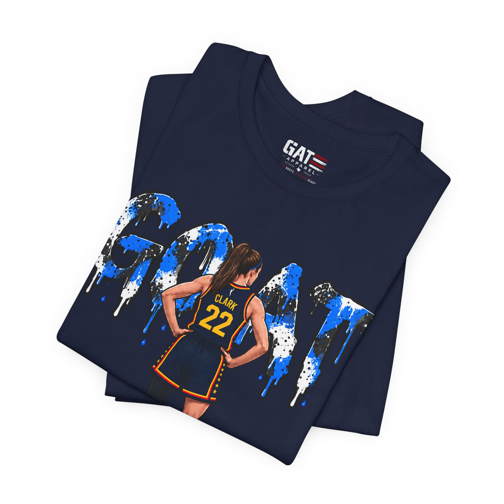 Caitlin Clark Caitlin 1s GOAT Blue Paint Sneaker Shirt