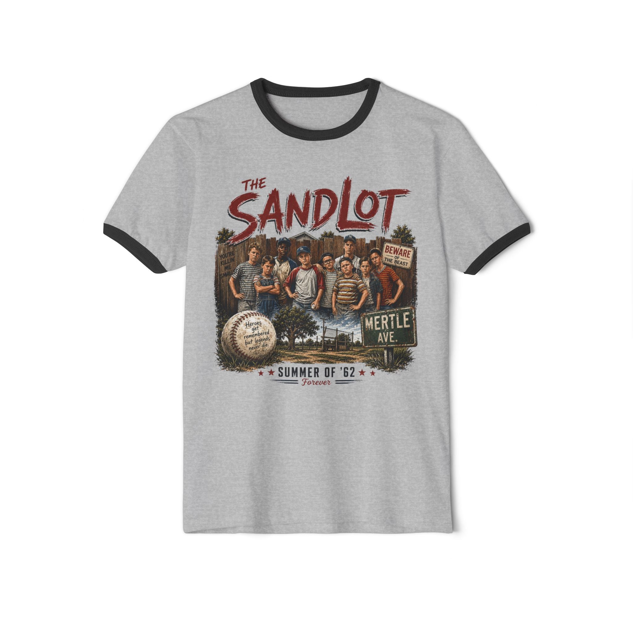 Sandlot Vintage Ringer T-Shirt — 'The Sandlot' Summer of '62 Graphic