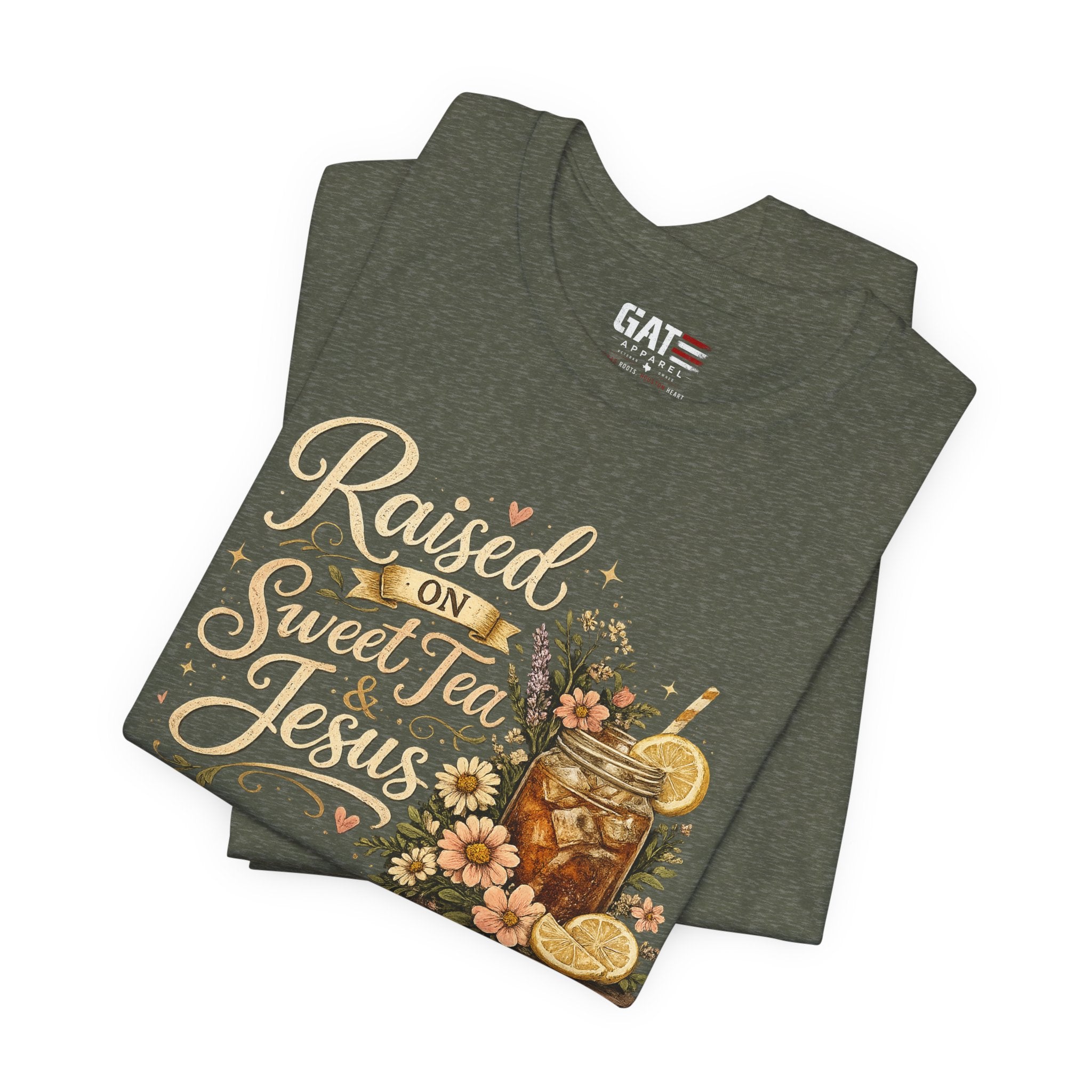 Southern Faith Shirt for Women, Christian Country Graphic Tee, Floral Mason Jar Design, Religious Gift, Southern Girl Apparel