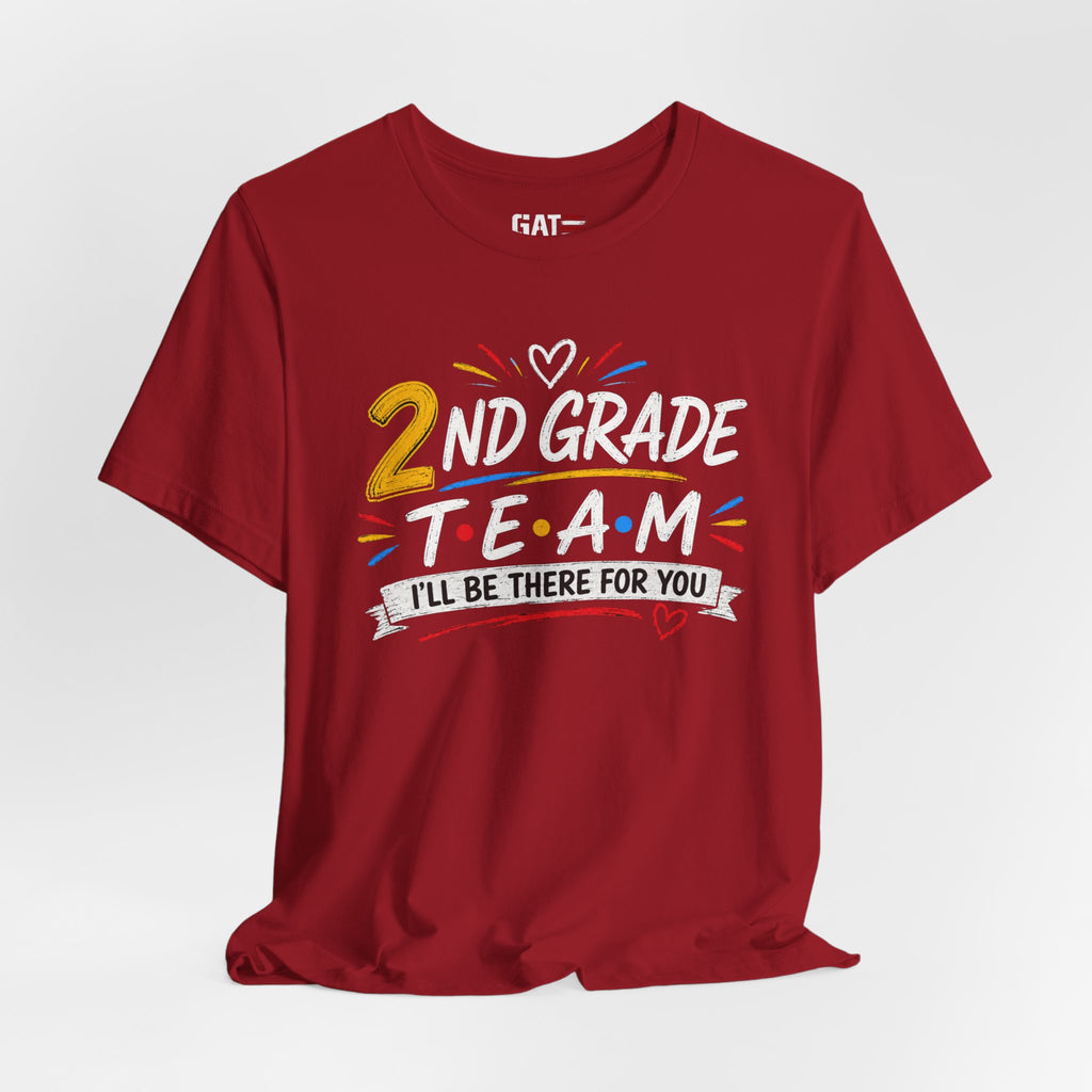 2nd Grade Team Tee, Teacher Squad Shirt, Color Dot Inspired Teacher Shirt, Grade Level Team Gift, School Staff Apparel, Friends Theme