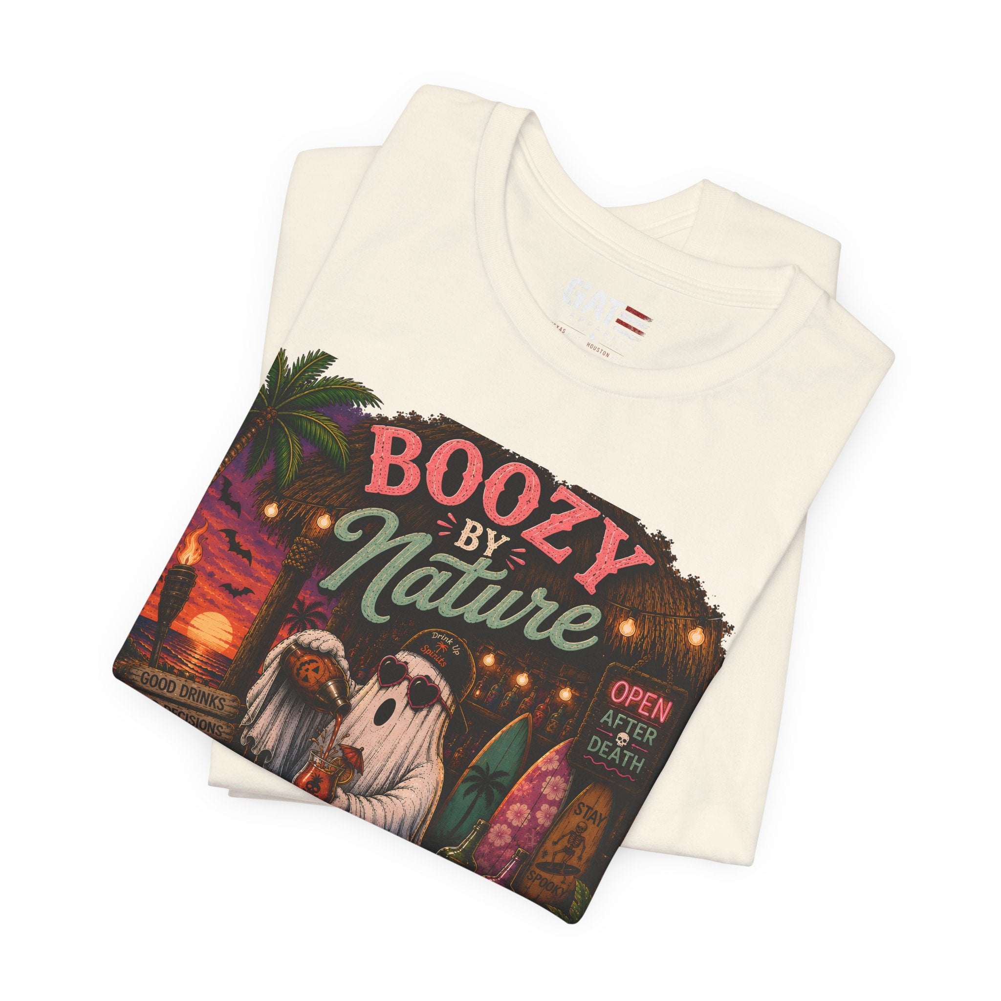 Summerween Shirt, Spooky Beach Shirt, Ghost Beach Tee, Halloween Beach Shirt, Coastal Halloween Tee, Tropical Ghost Shirt