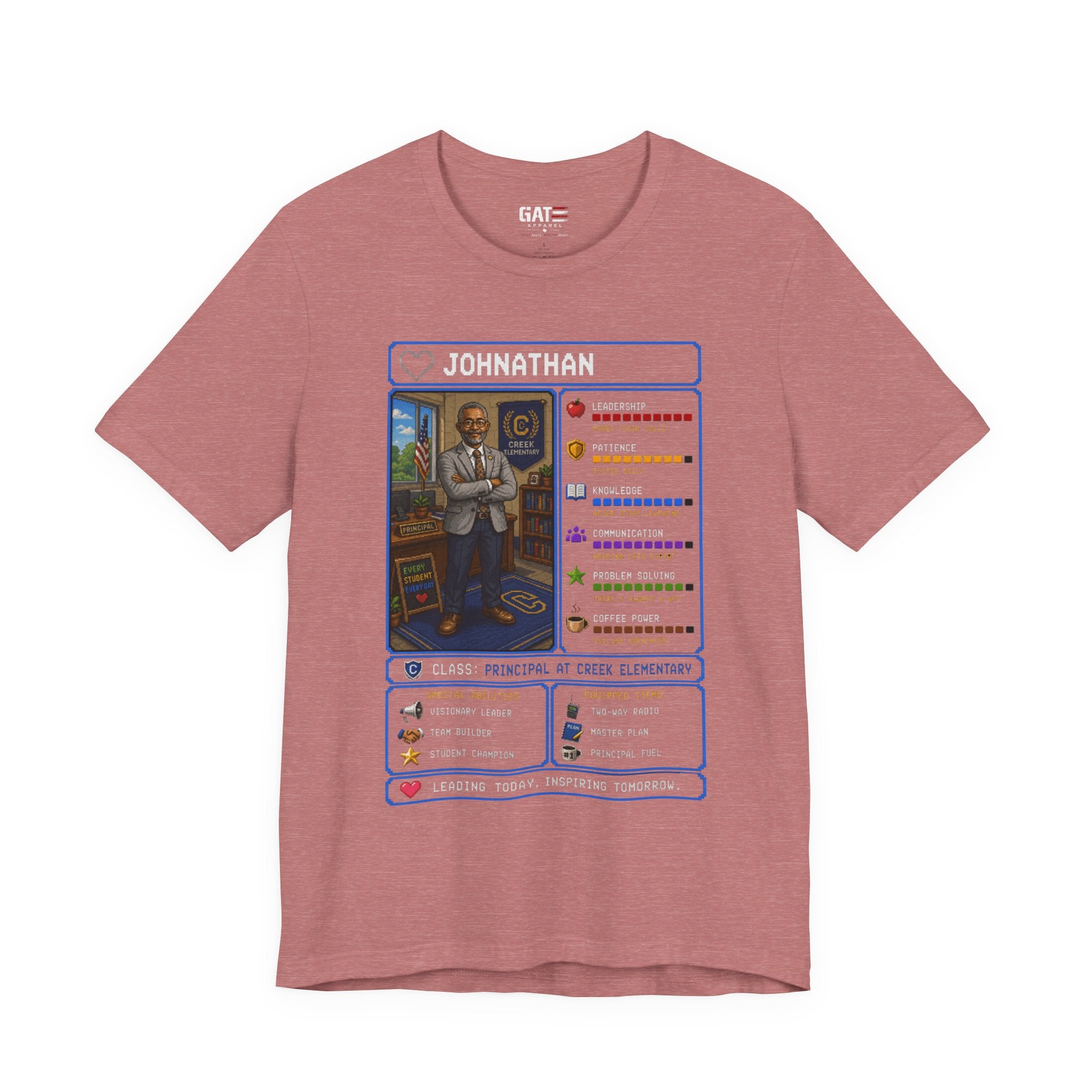 Custom Principal RPG Character Shirt | Personalized School Administrator Gift
