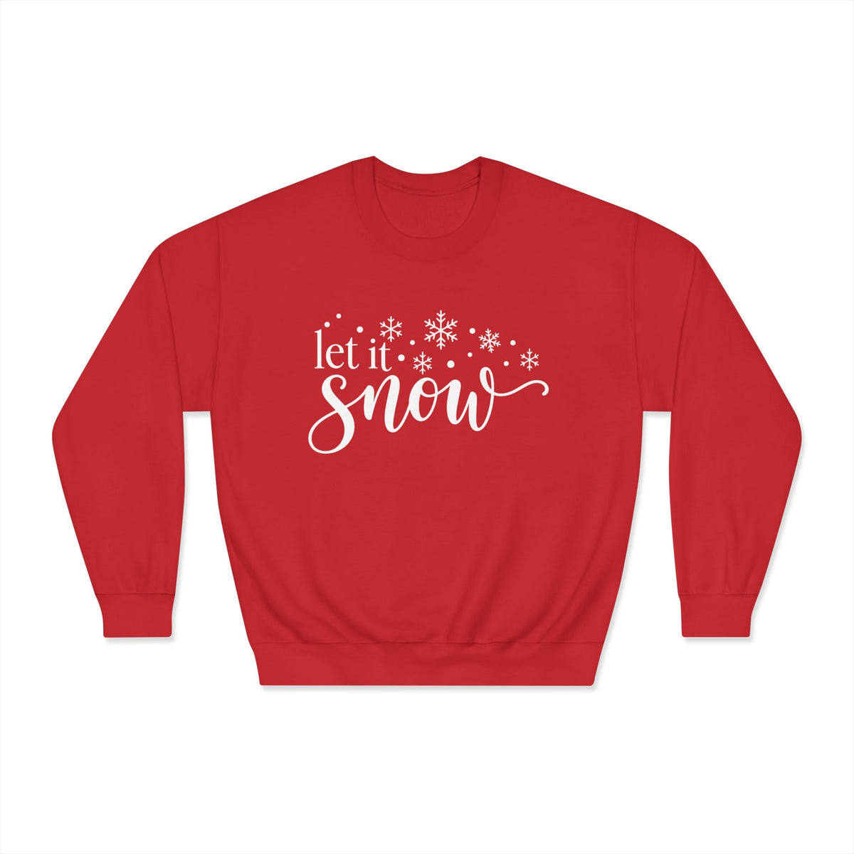 Let It Snow Crewneck Sweatshirt - product mockup view 7
