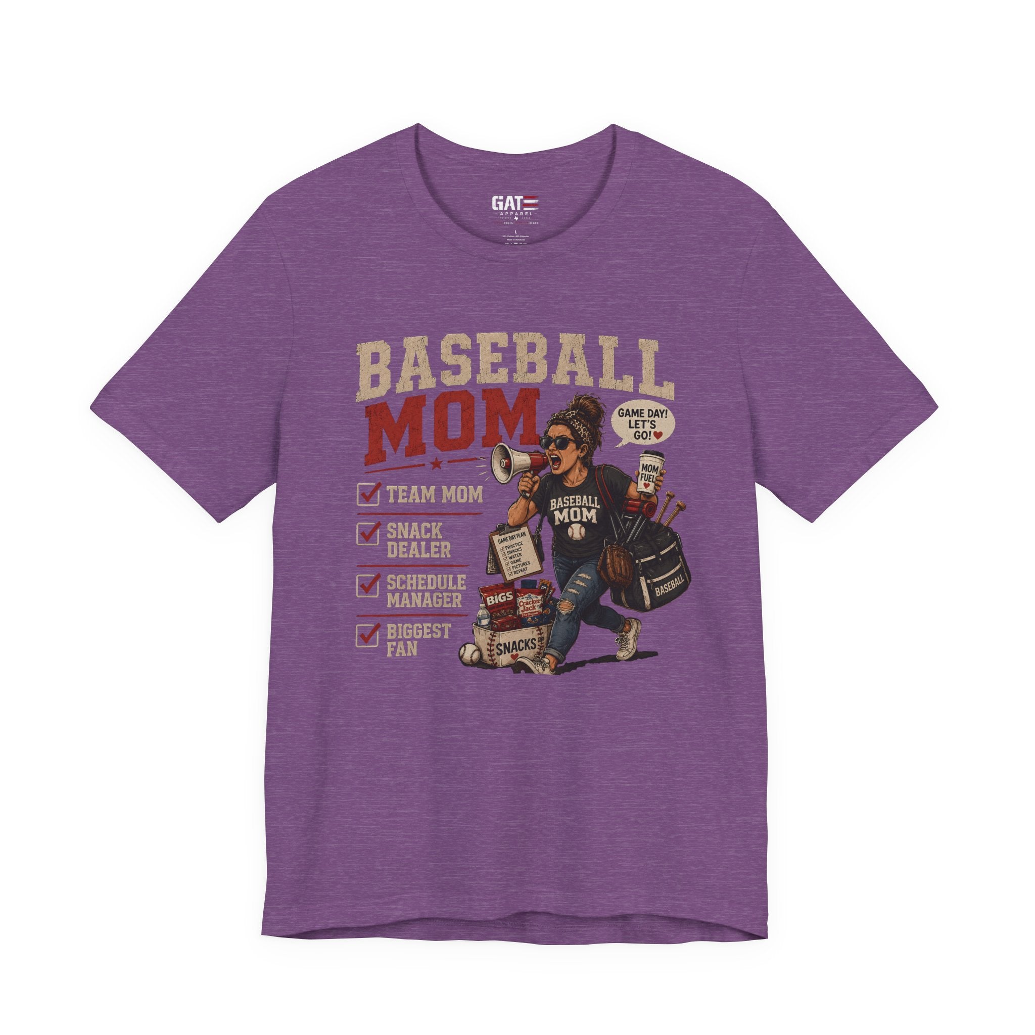 Baseball Mom Shirt, Baseball Mom Gift, Team Mom Shirt, Sports Mom Tee, Game Day Mom Shirt, Baseball Mama Shirt, Snack Dealer, Biggest Fan