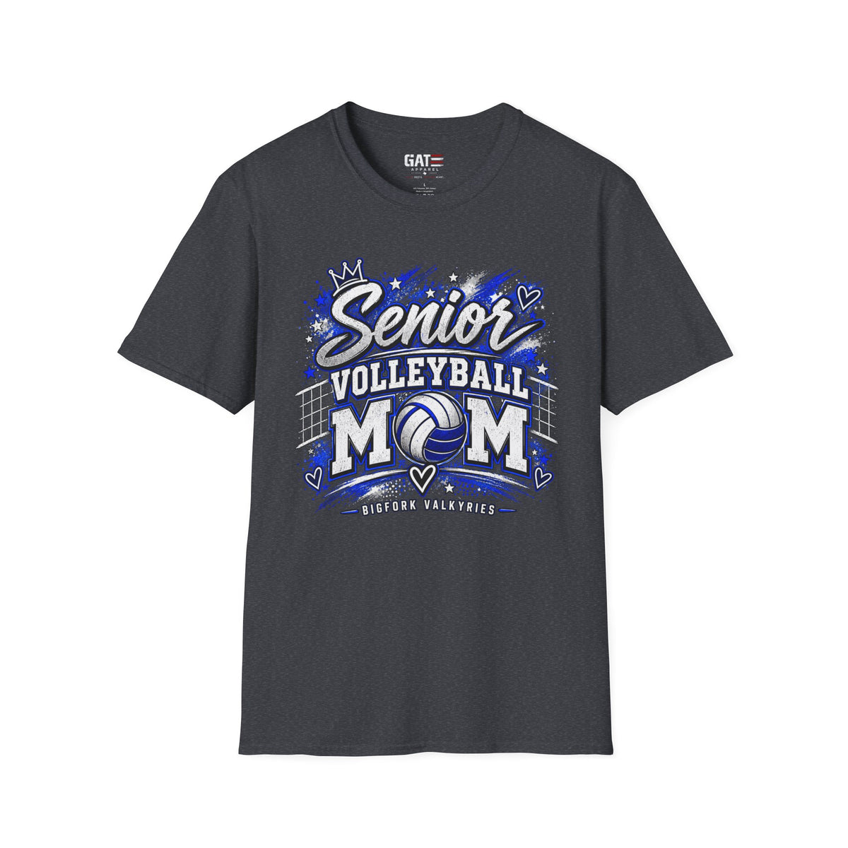 Senior Volleyball Mom Photo Shirt | Custom Team & Number