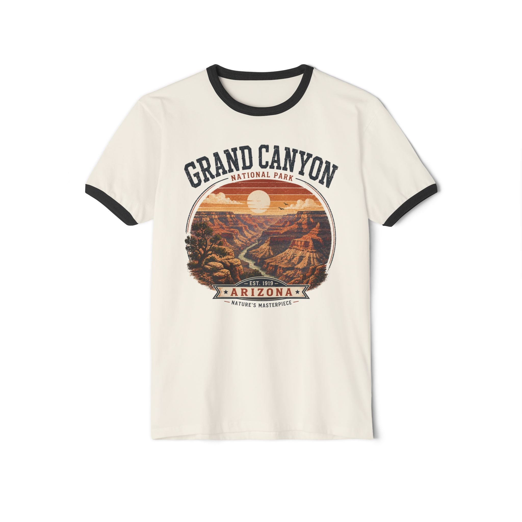 Grand Canyon Ringer T-Shirt — Vintage Arizona Park Tee