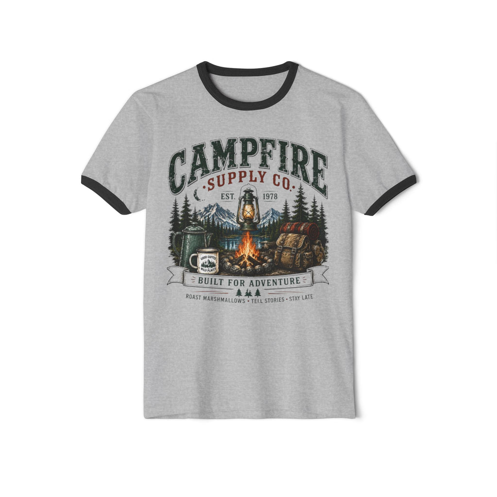 Campfire Supply Co. Ringer T-Shirt — Built for Adventure Graphic Tee