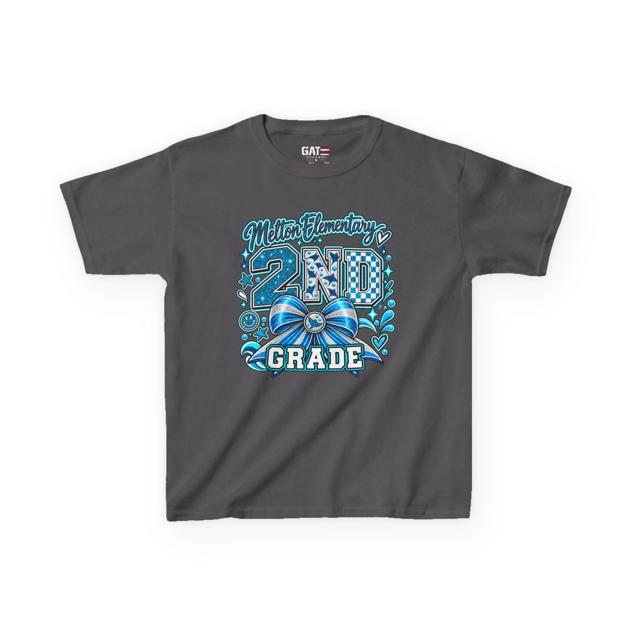 Melton 2nd Grade Kids T‑Shirt — Ribbon Design