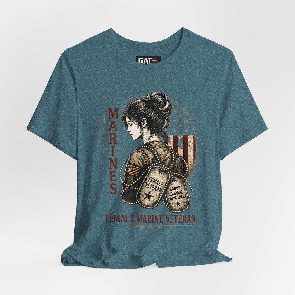 Female Marine Veteran Shirt Women Veteran Tee, Female Veteran Gift, Patriotic Military Shirt Women