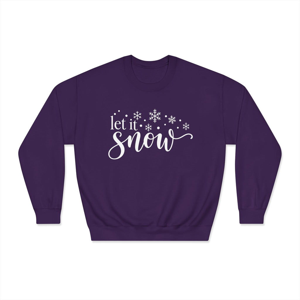 Let It Snow Crewneck Sweatshirt - product mockup view 6