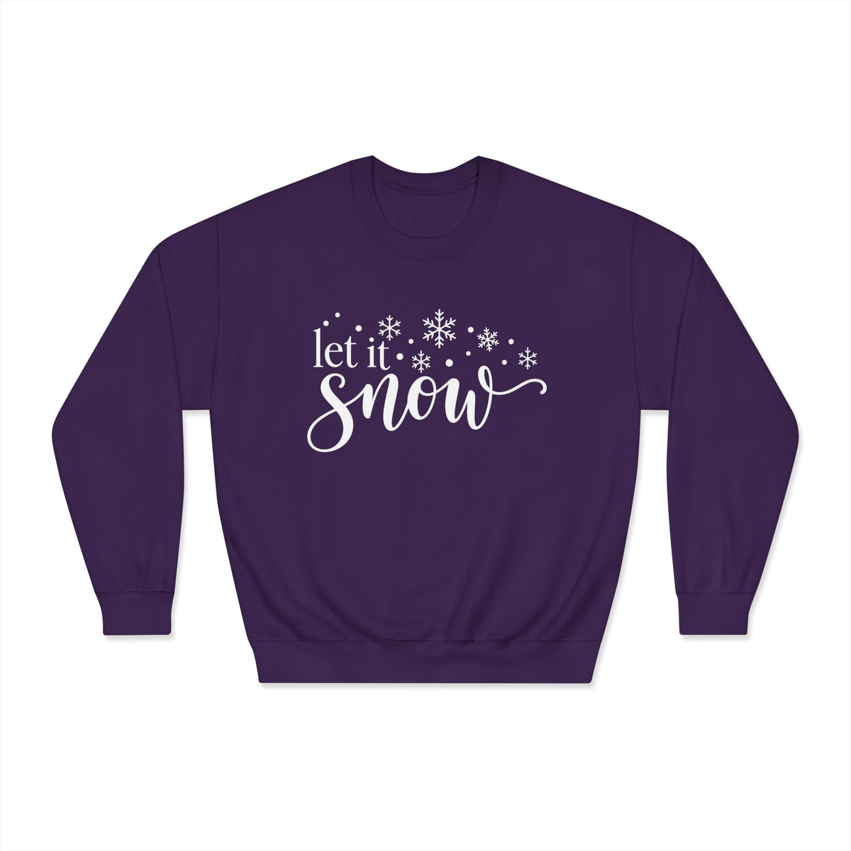 Let It Snow Crewneck Sweatshirt - product mockup view 6