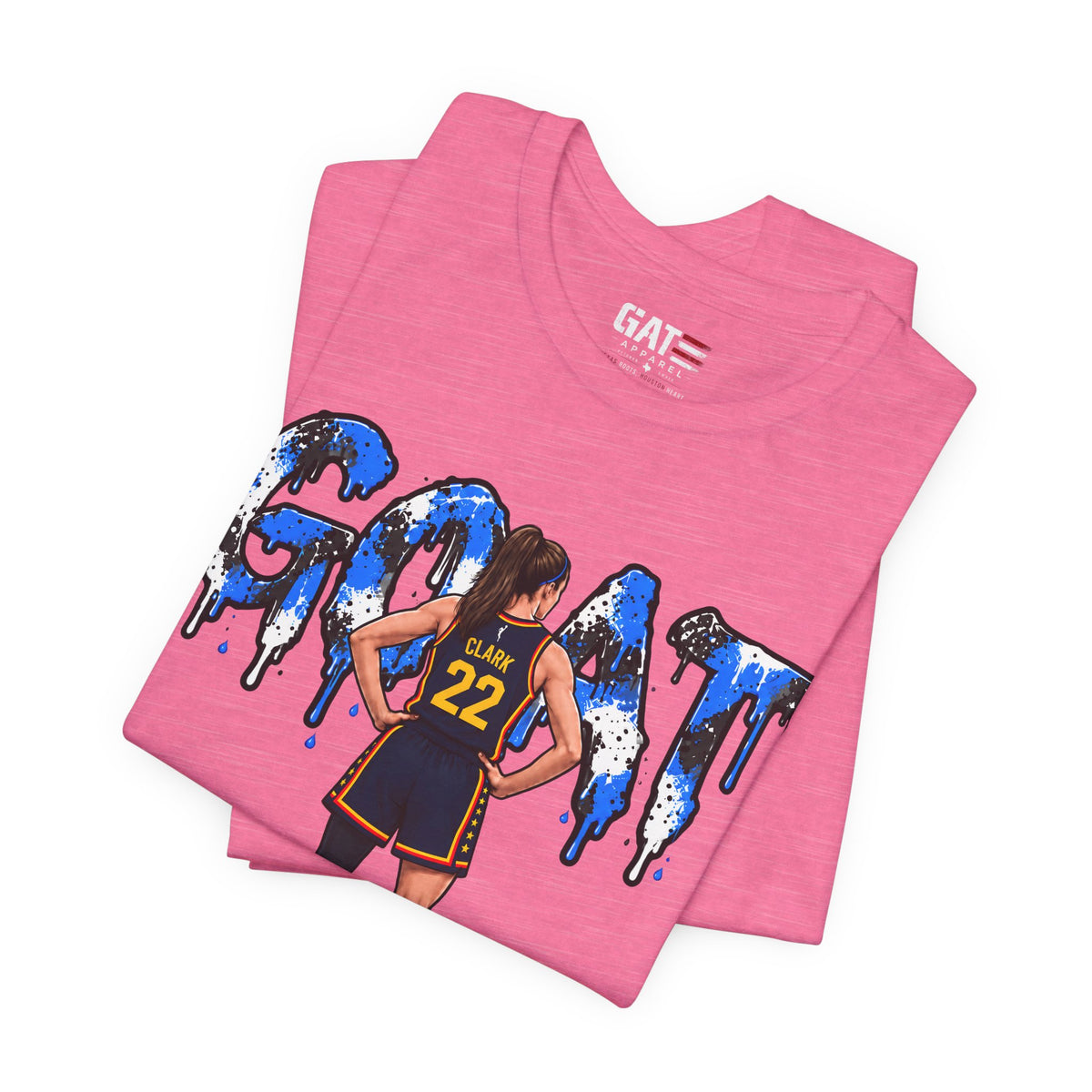 Caitlin Clark Caitlin 1s GOAT Blue Paint Sneaker Shirt
