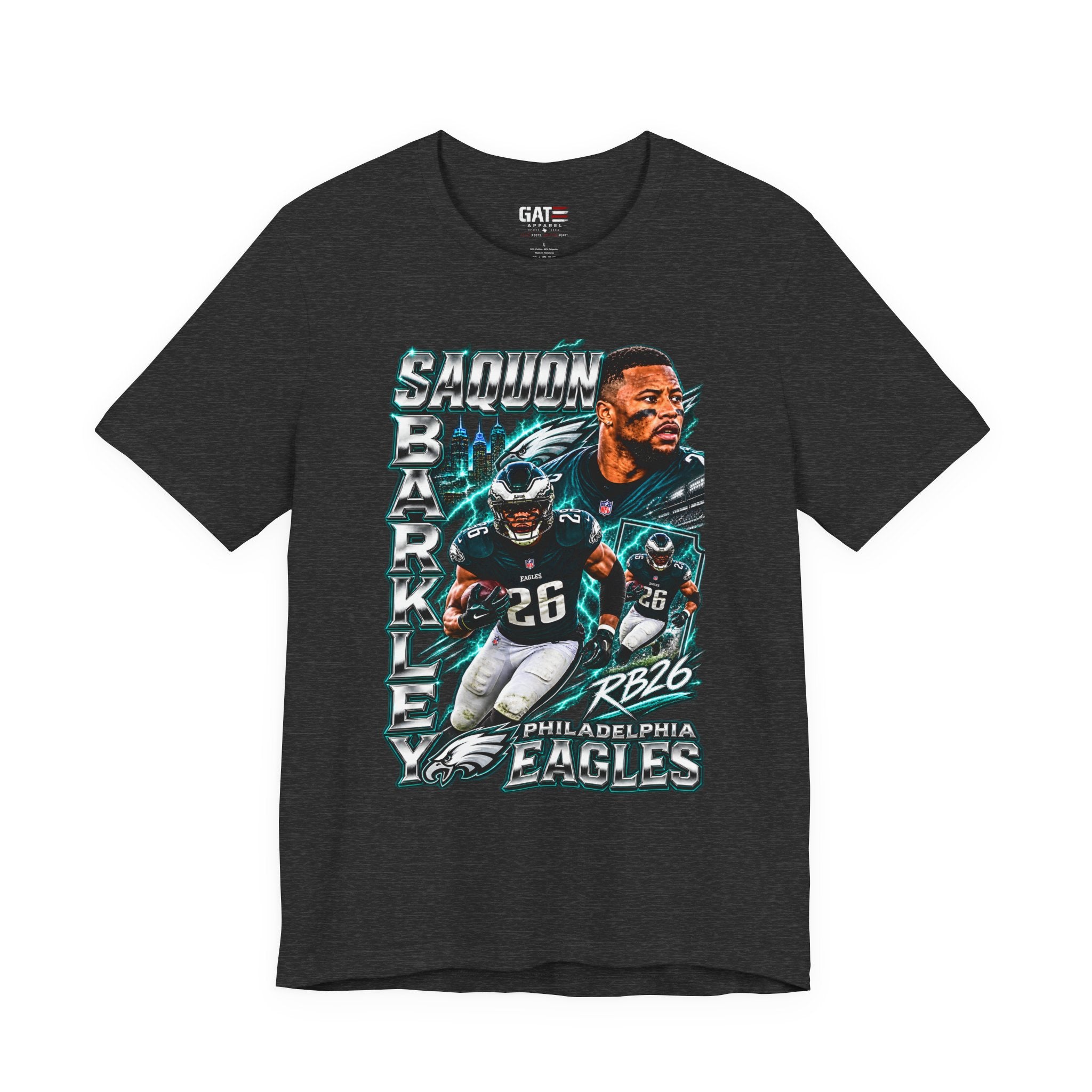 Saquon Barkley Philadelphia Eagles Tee Retro Player Graphic T-Shirt