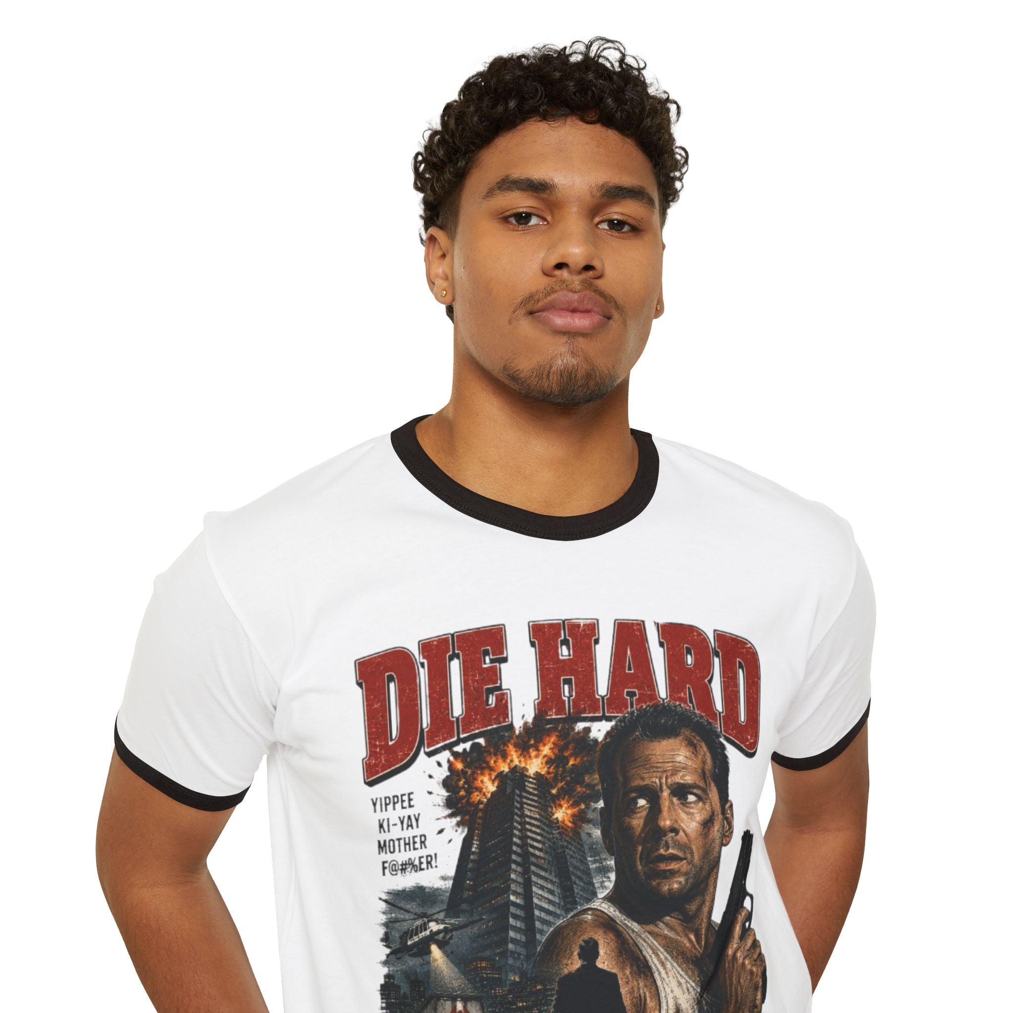 Die Hard Movie Ringer T-Shirt