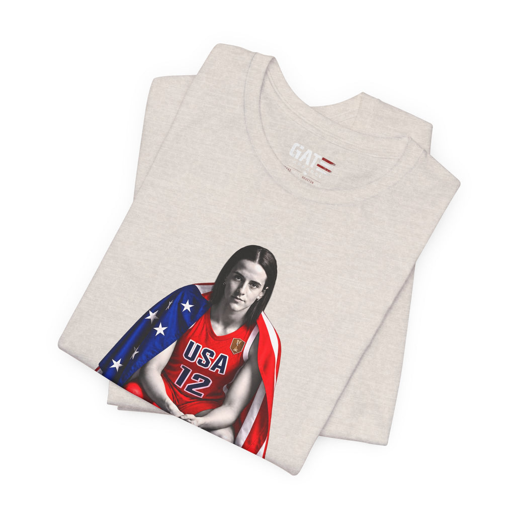Caitlin Clark Team USA Shirt | Indiana Fever WNBA Tee