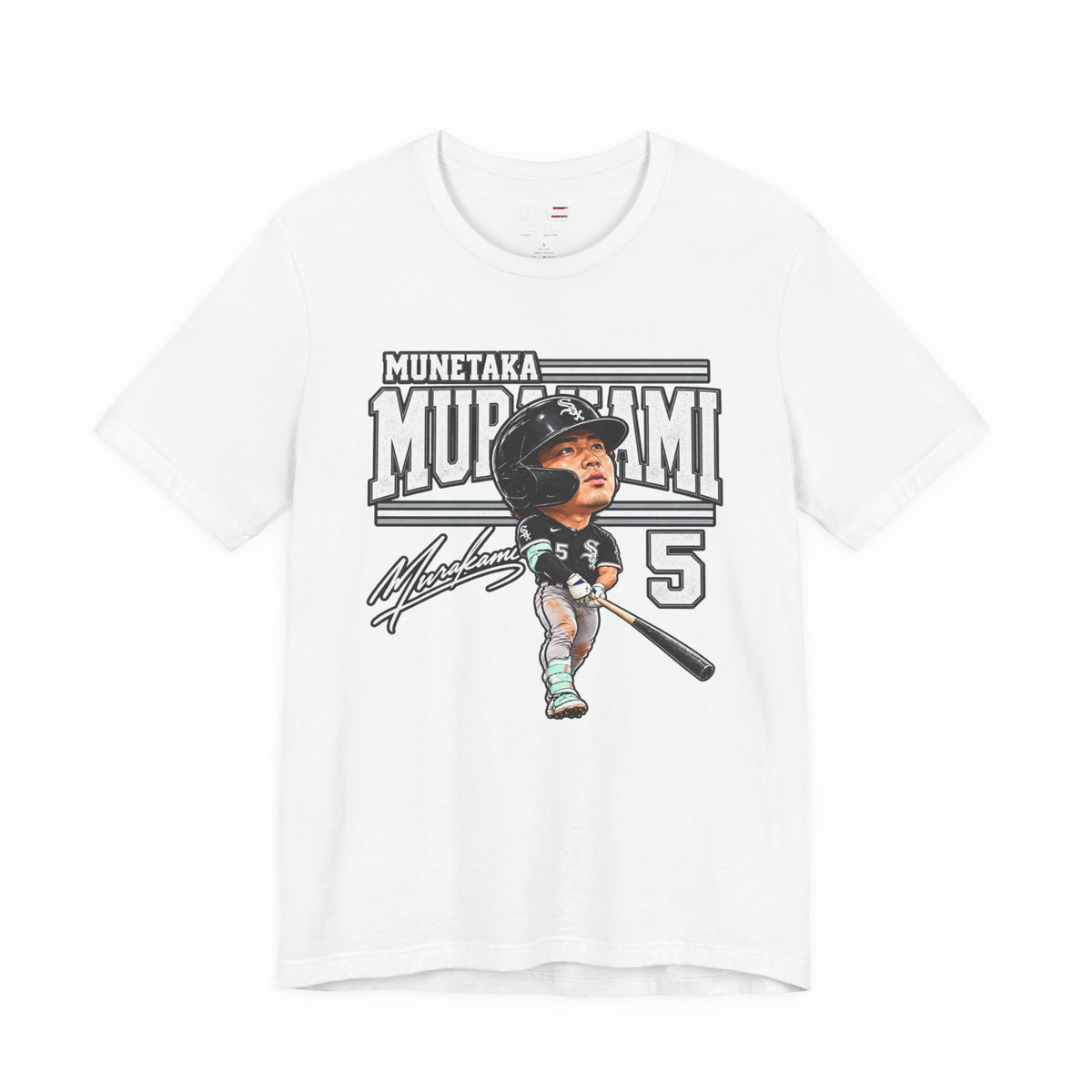 Munetaka Murakami Chicago baseball graphic tee product mockup 3