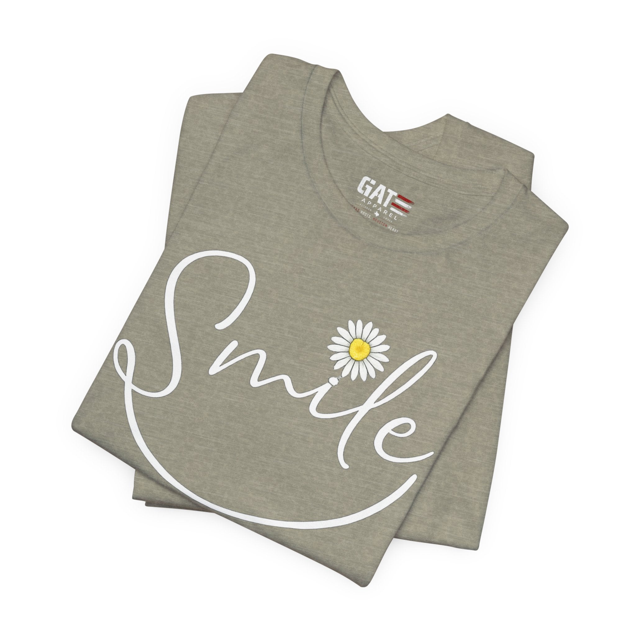 Smile Daisy Tee — Women's Floral Graphic T-Shirt