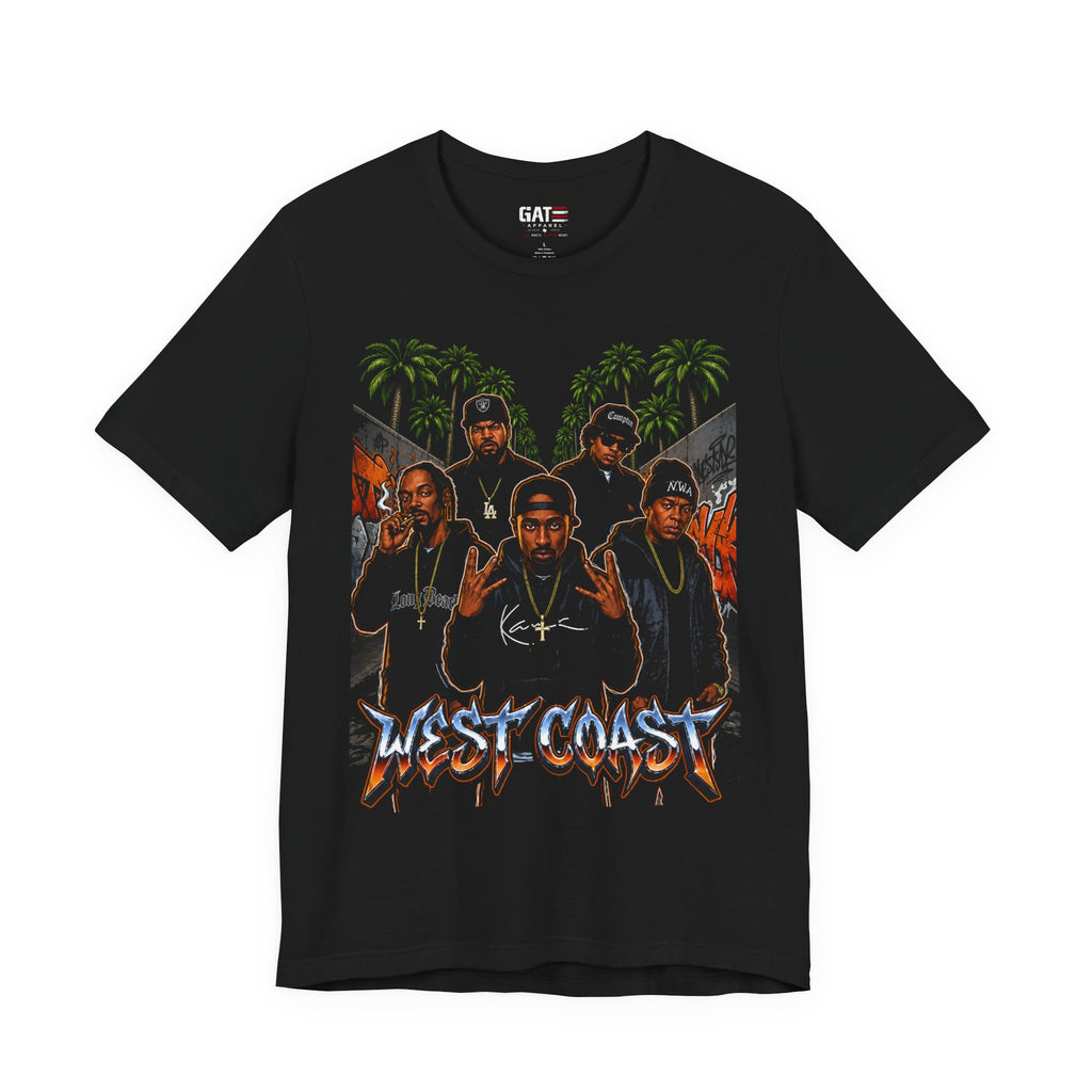 West Coast Rap Crew T-Shirt — Vintage Hip Hop Graphic Tee