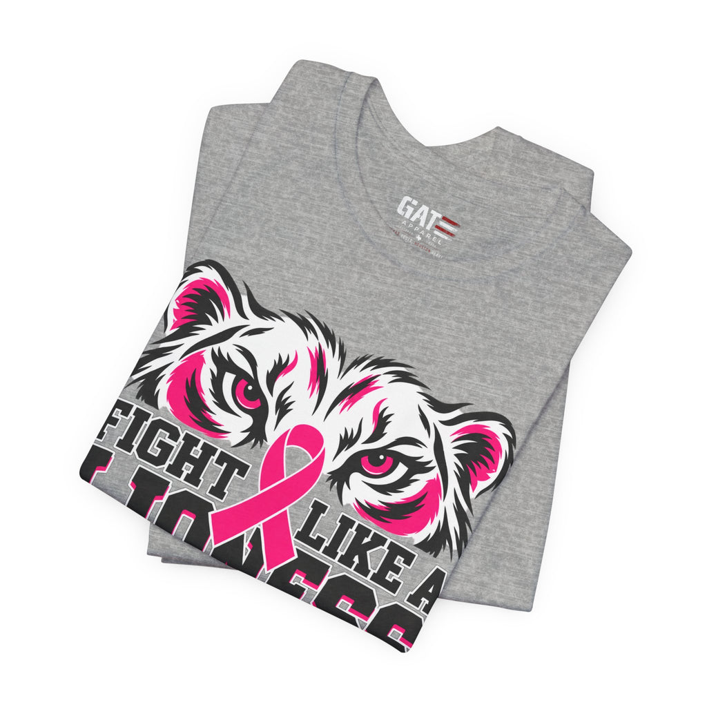 Fight Like a Lioness Breast Cancer Awareness T-Shirt