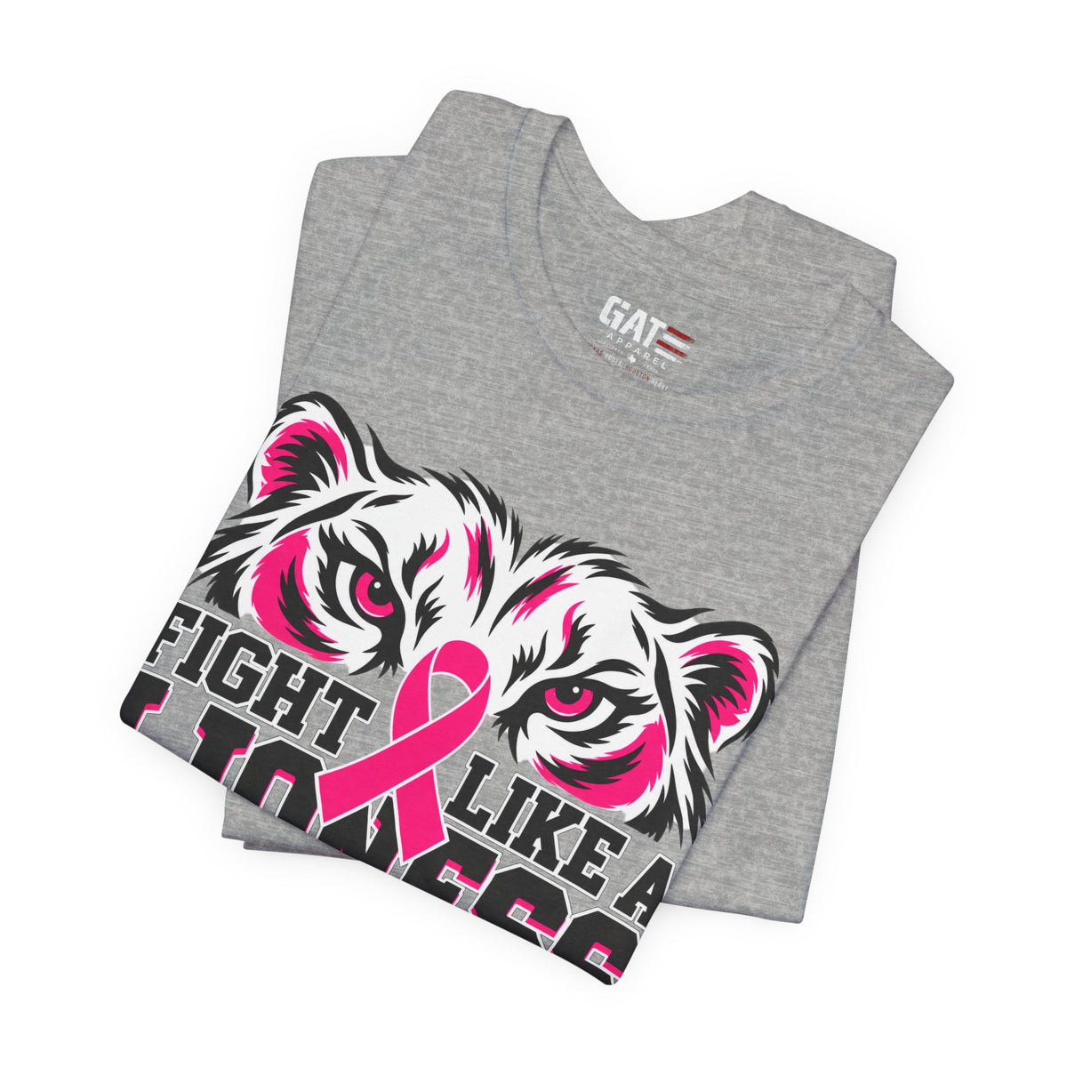 Fight Like a Lioness Breast Cancer Awareness T-Shirt
