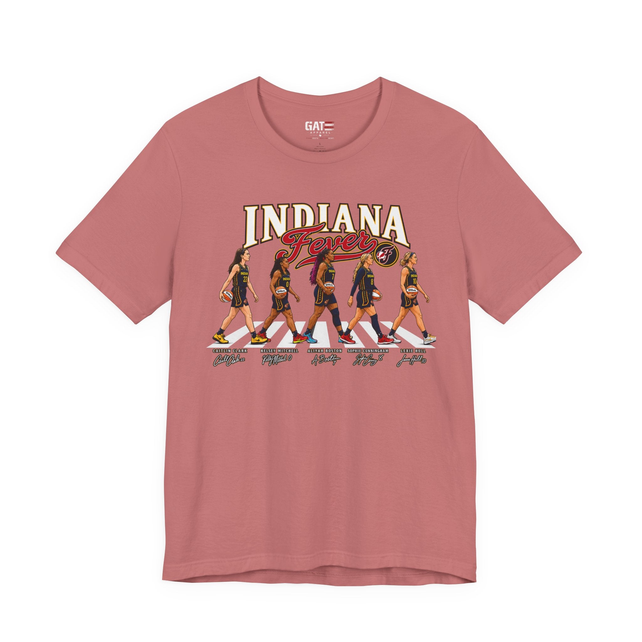 Indiana Fever Team Shirt|Caitlin Clark|Sophie Cunningham Retro Abbey Road Basketball Tee
