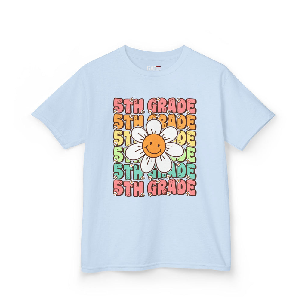 Custom Grade Level Shirt for Kids – Retro Daisy Back to School Tee