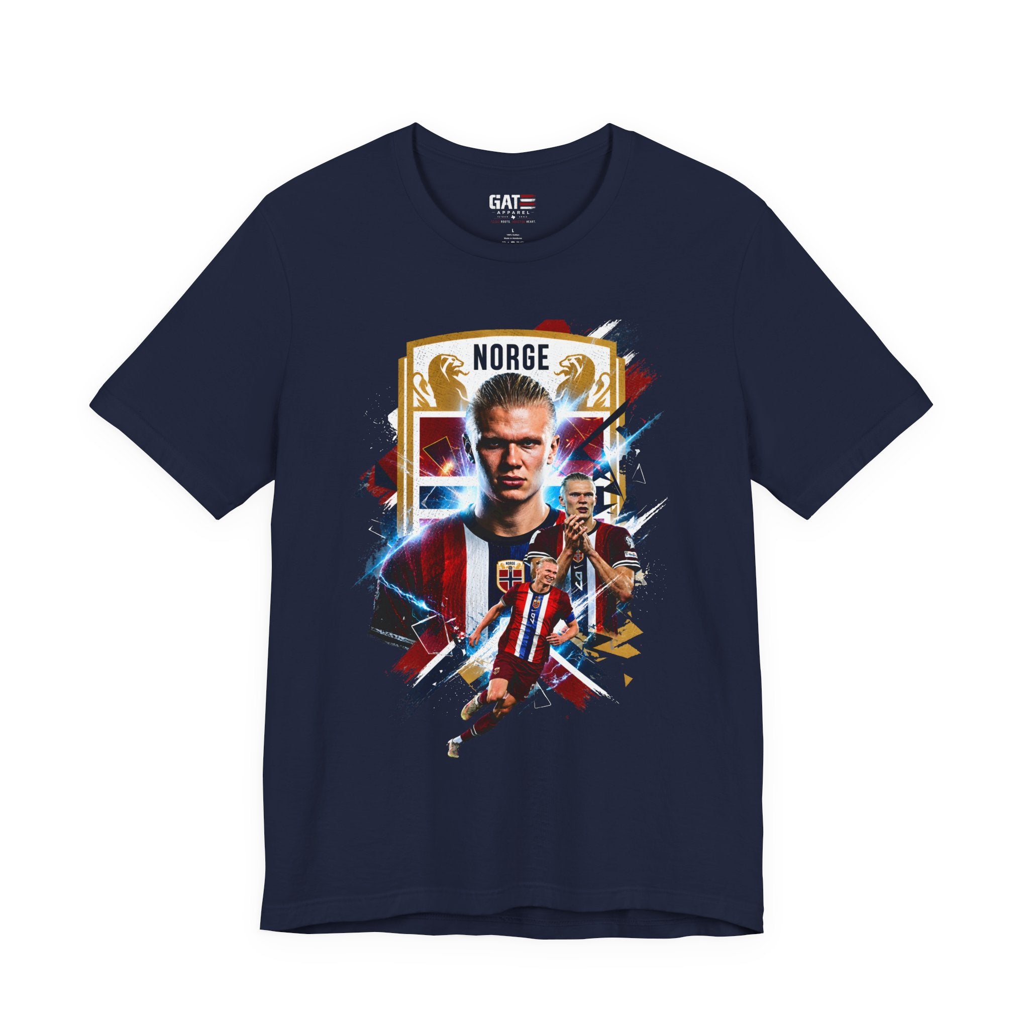 Erling Haaland|Norwegian Soccer|Patriotic Football Graphic T-Shirt