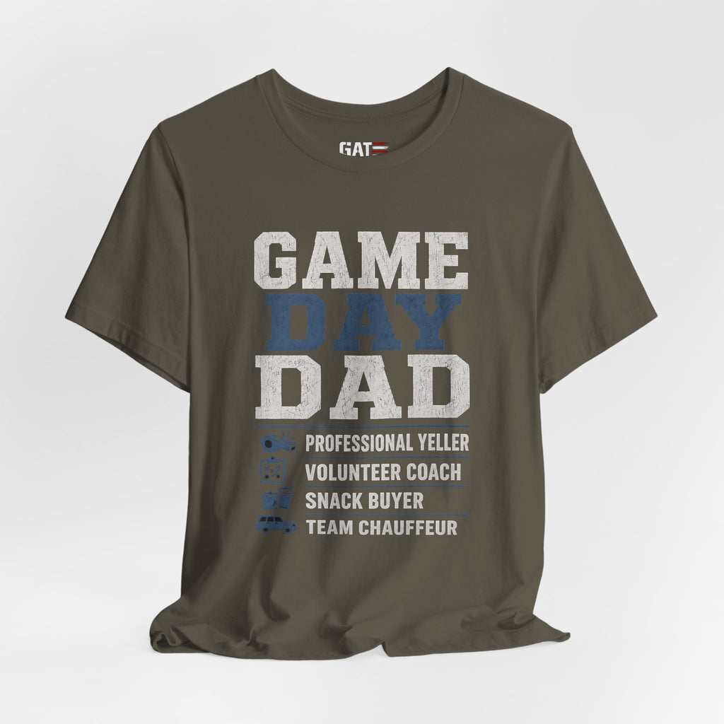 Game Day Dad Shirt, Father's Day Gift for Dad, Football Dad Tee, Baseball Dad Shirt, Team Chauffeur Coach Dad Tee