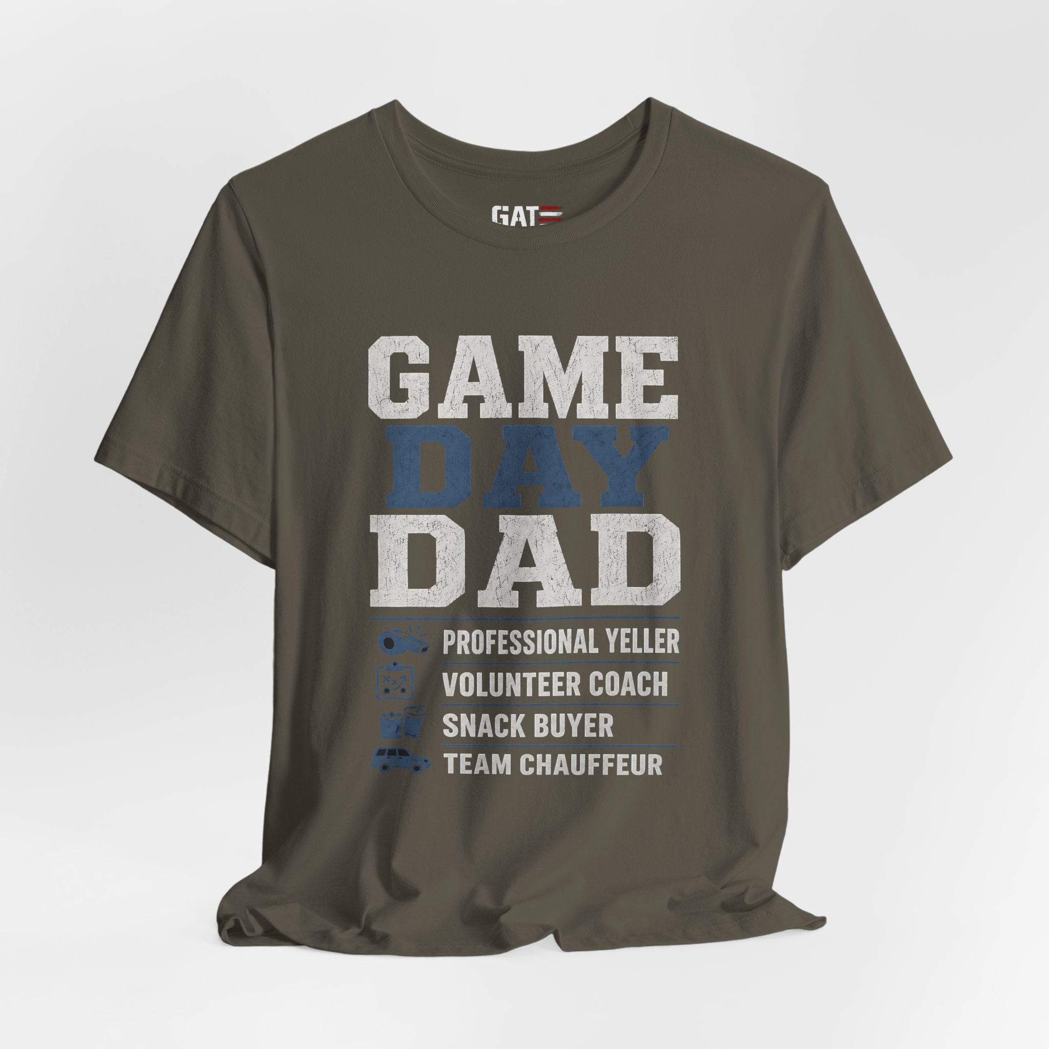 Game Day Dad Shirt, Father's Day Gift for Dad, Football Dad Tee, Baseball Dad Shirt, Team Chauffeur Coach Dad Tee