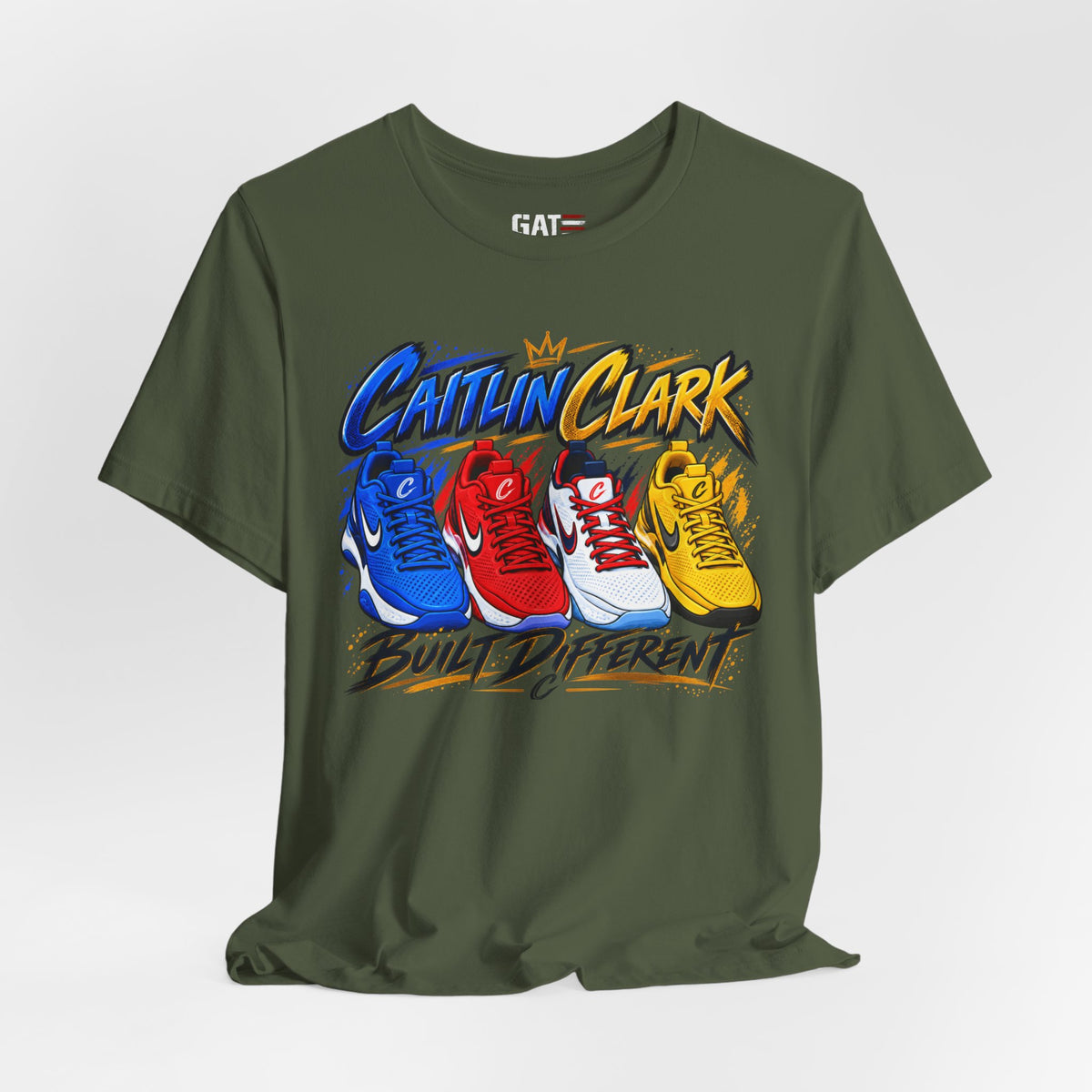 Caitlin Clark Built Different Sneaker Shirt | Indiana Fever Tee