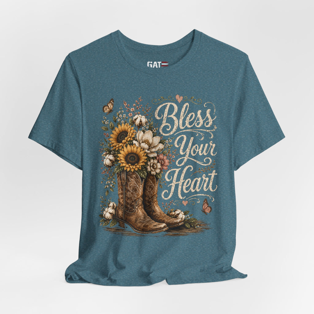 Funny Southern Shirt, Bless Your Heart Tee, Southern Humor Graphic Tee, Magnolia Floral Shirt, Country Girl Gift, Farmhouse Style Tee