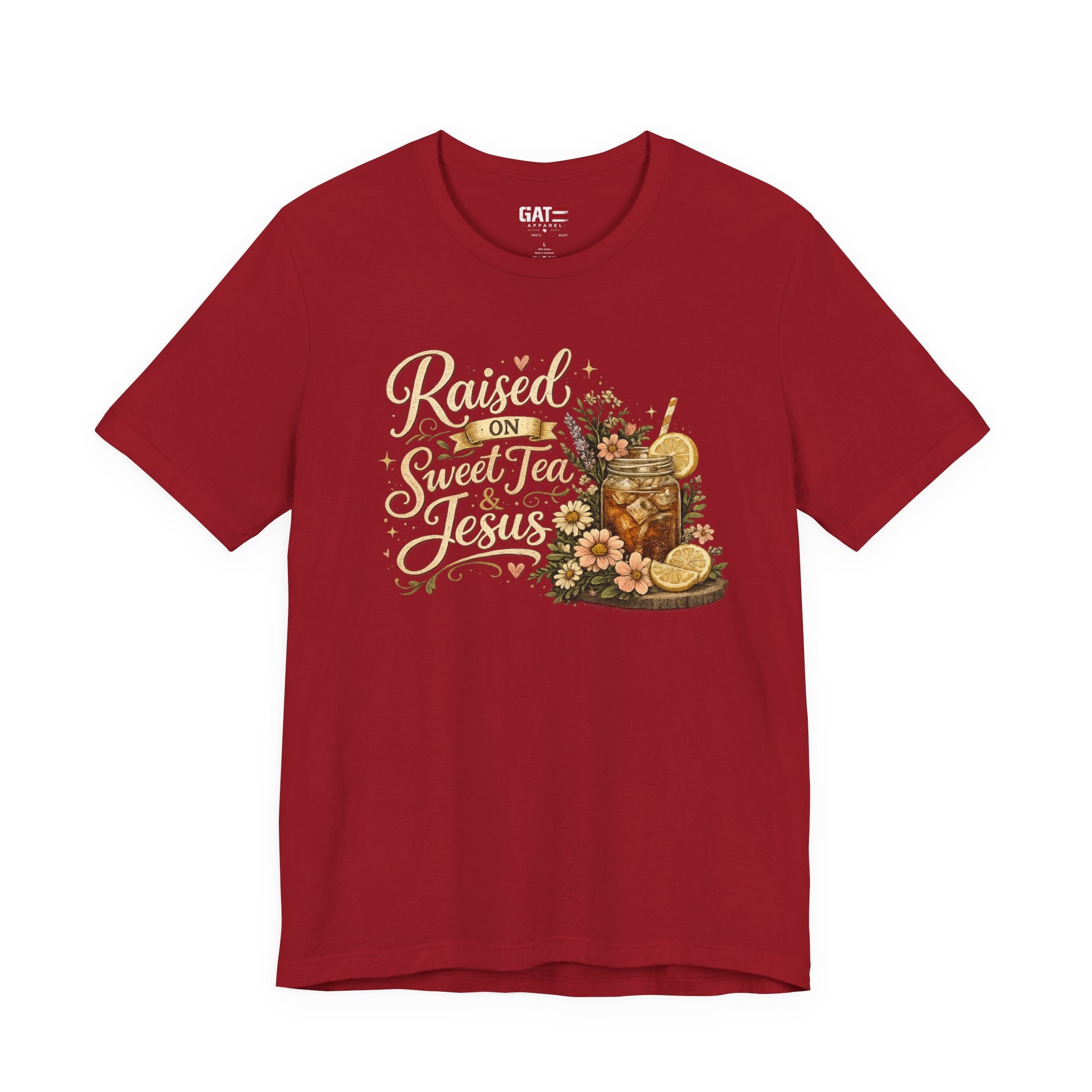 Southern Faith Shirt for Women, Christian Country Graphic Tee, Floral Mason Jar Design, Religious Gift, Southern Girl Apparel