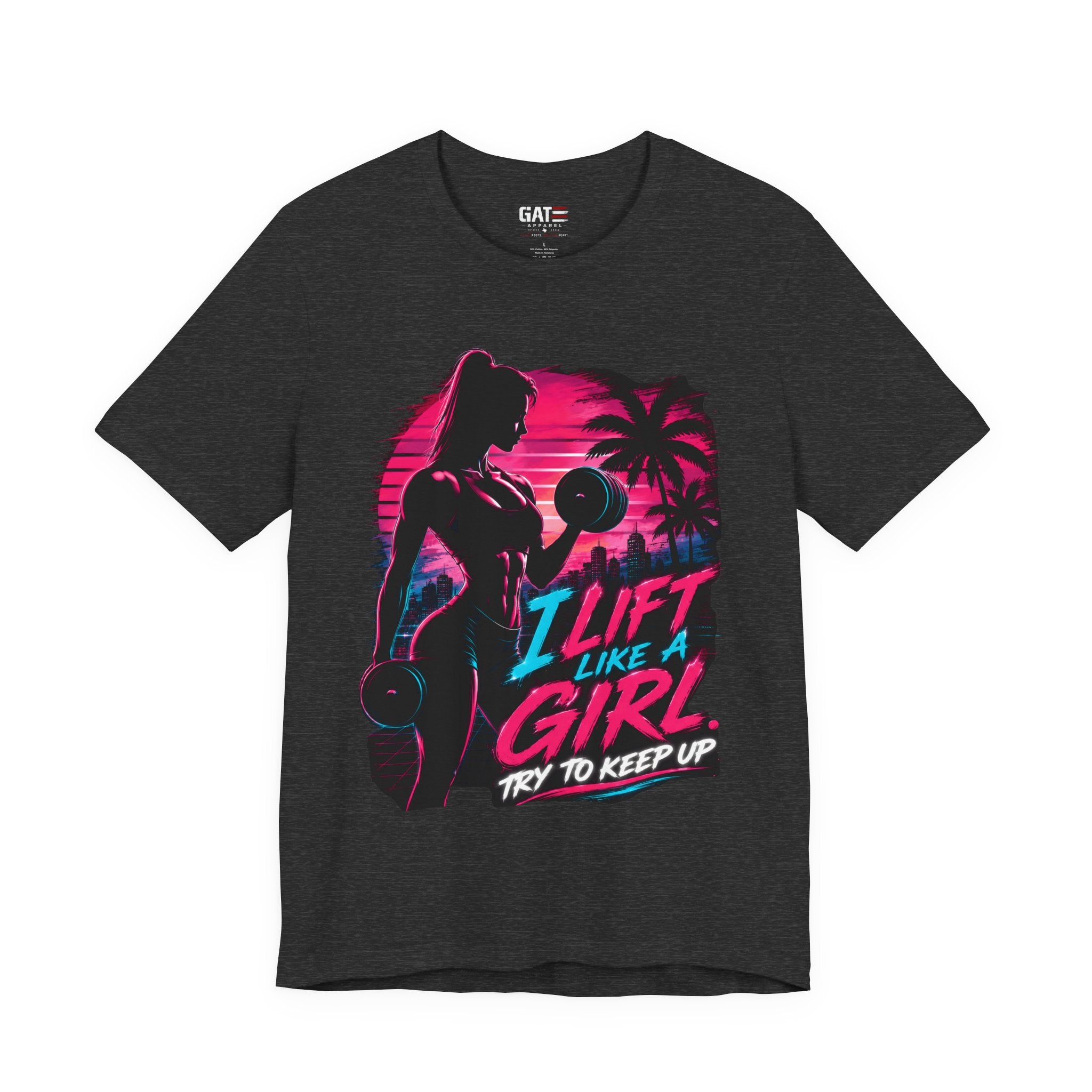 I Lift Like A Girl Shirt, Women's Gym Shirt, Retro Workout Tee, Fitness Shirt for Her, Weightlifting Gift