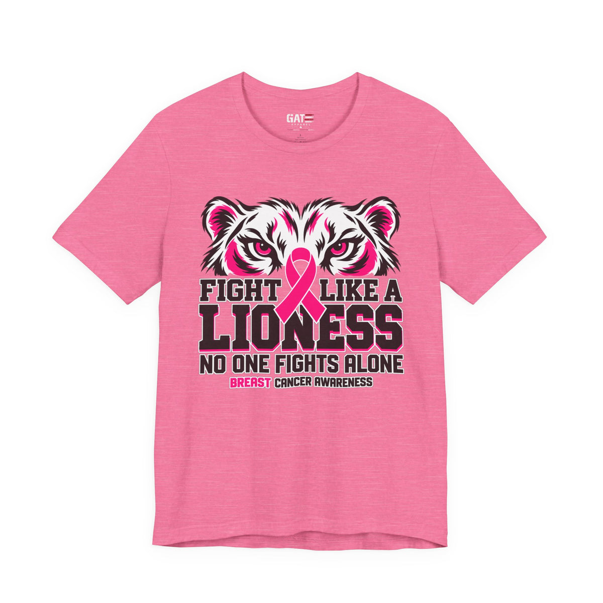 Fight Like a Lioness Breast Cancer Awareness Shirt