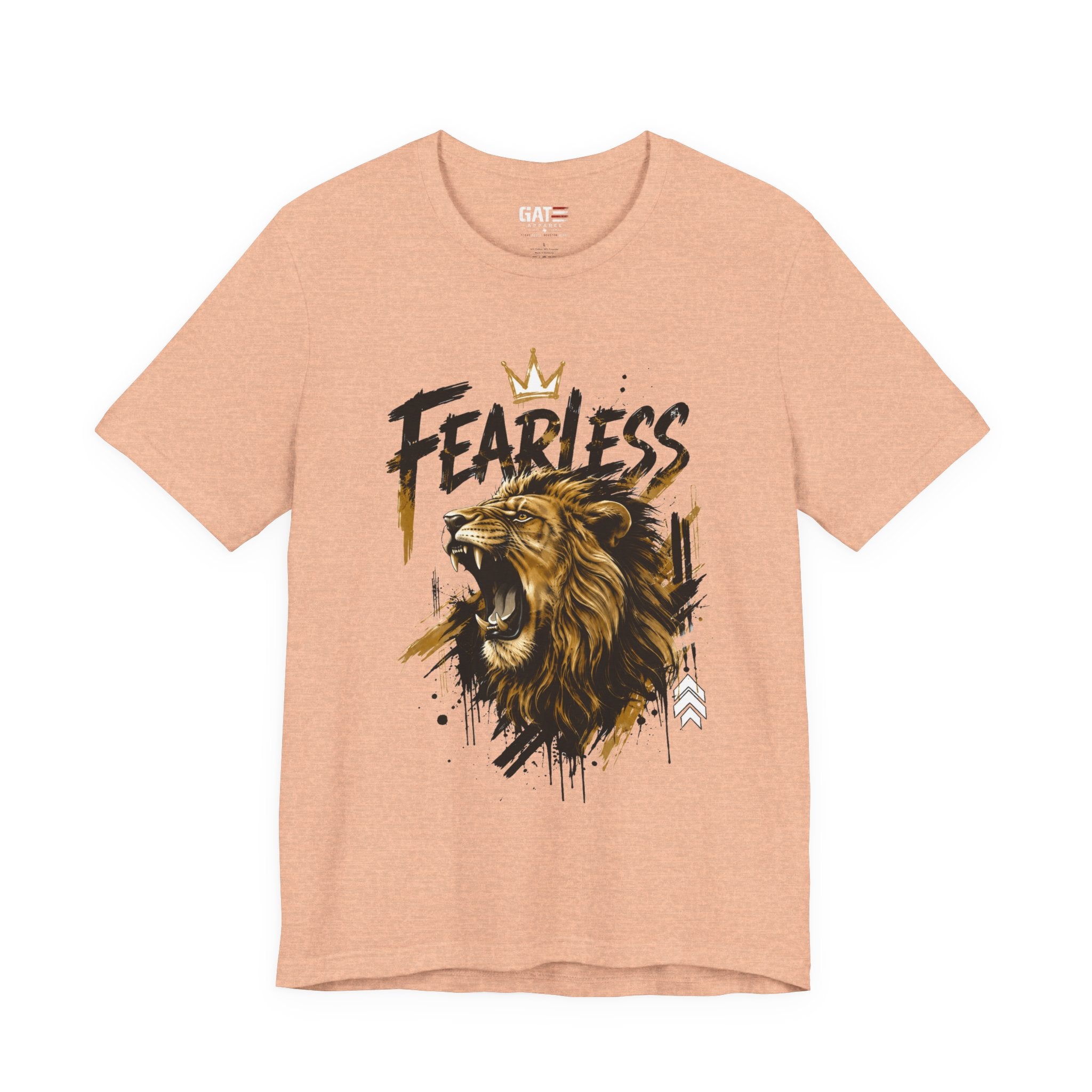 Fearless Lion Tee — Inspirational Graphic T-Shirt