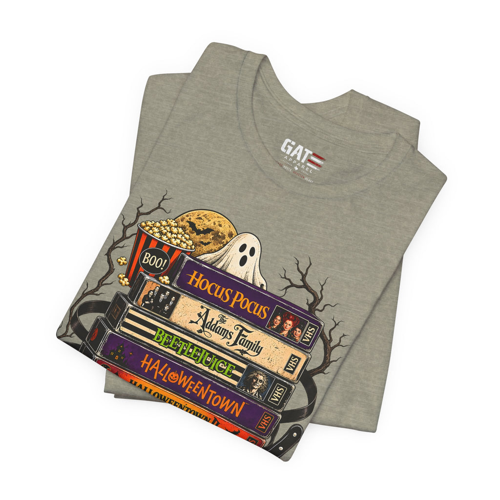 Halloween Movie Stack Shirt | Spooky Classics Tee