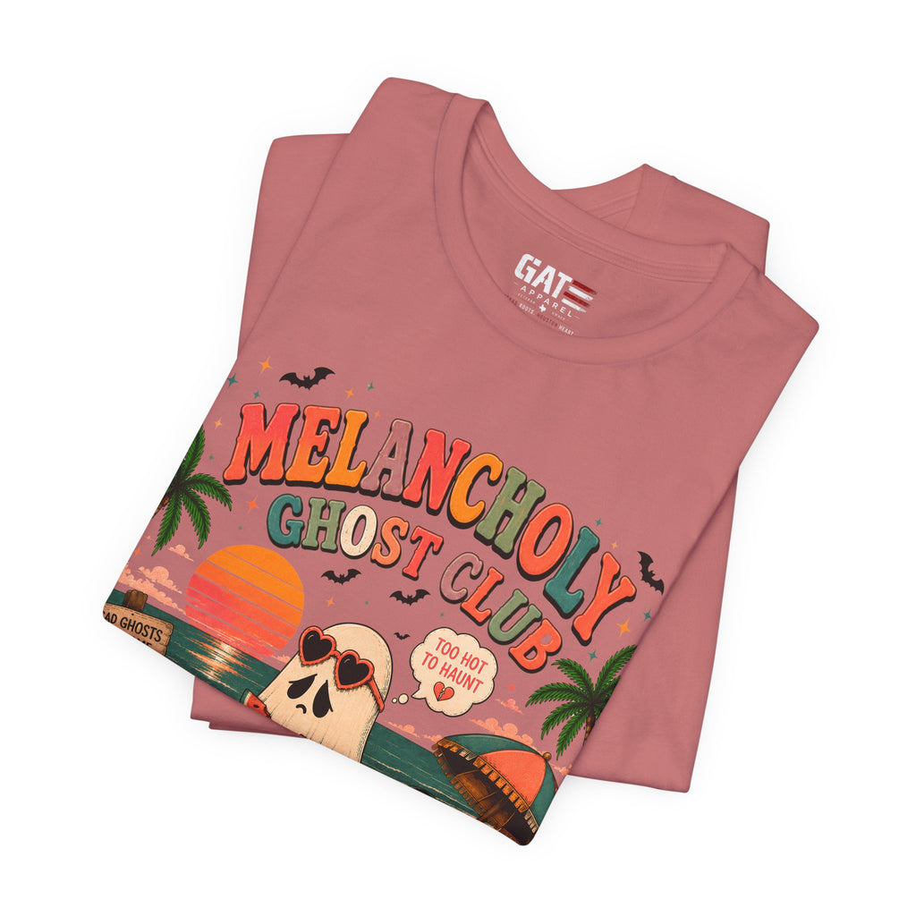 Summerween Shirt, Spooky Beach Shirt, Ghost Beach Tee, Halloween Beach Shirt, Coastal Halloween Tee, Tropical Ghost Shirt