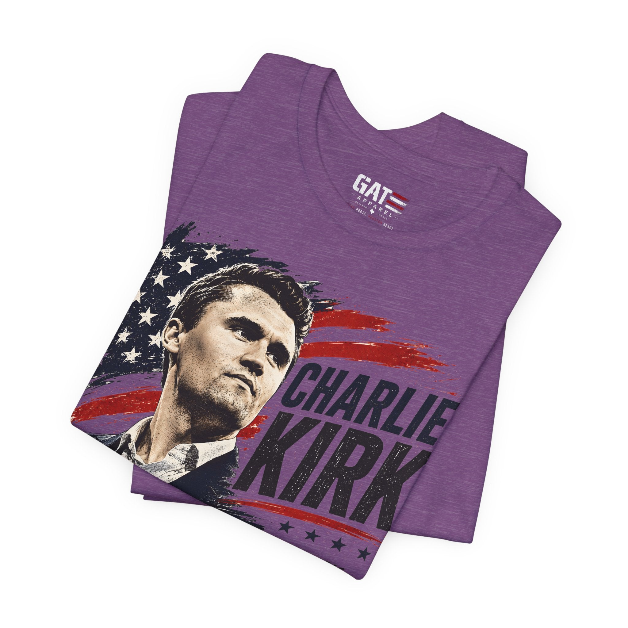 Charlie Kirk Shirt Conservative Patriotic T Shirt Republican American Flag Tee USA Freedom Gift Political Apparel