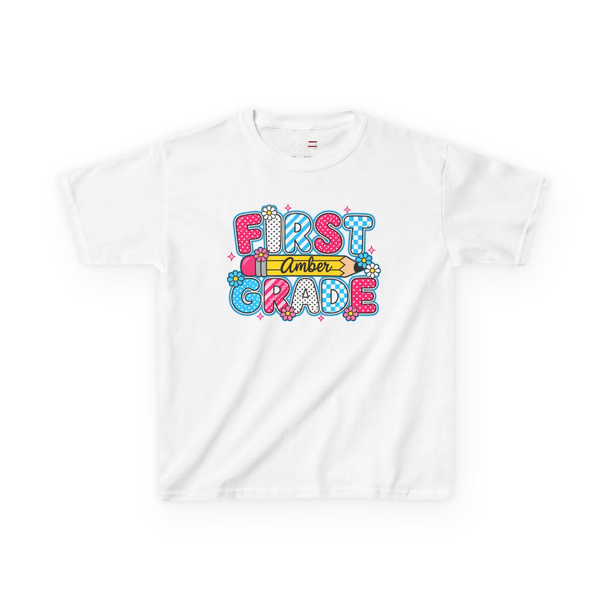 Custom Grade Level & Name Shirt for Kids – Personalized Back to School T-Shirt