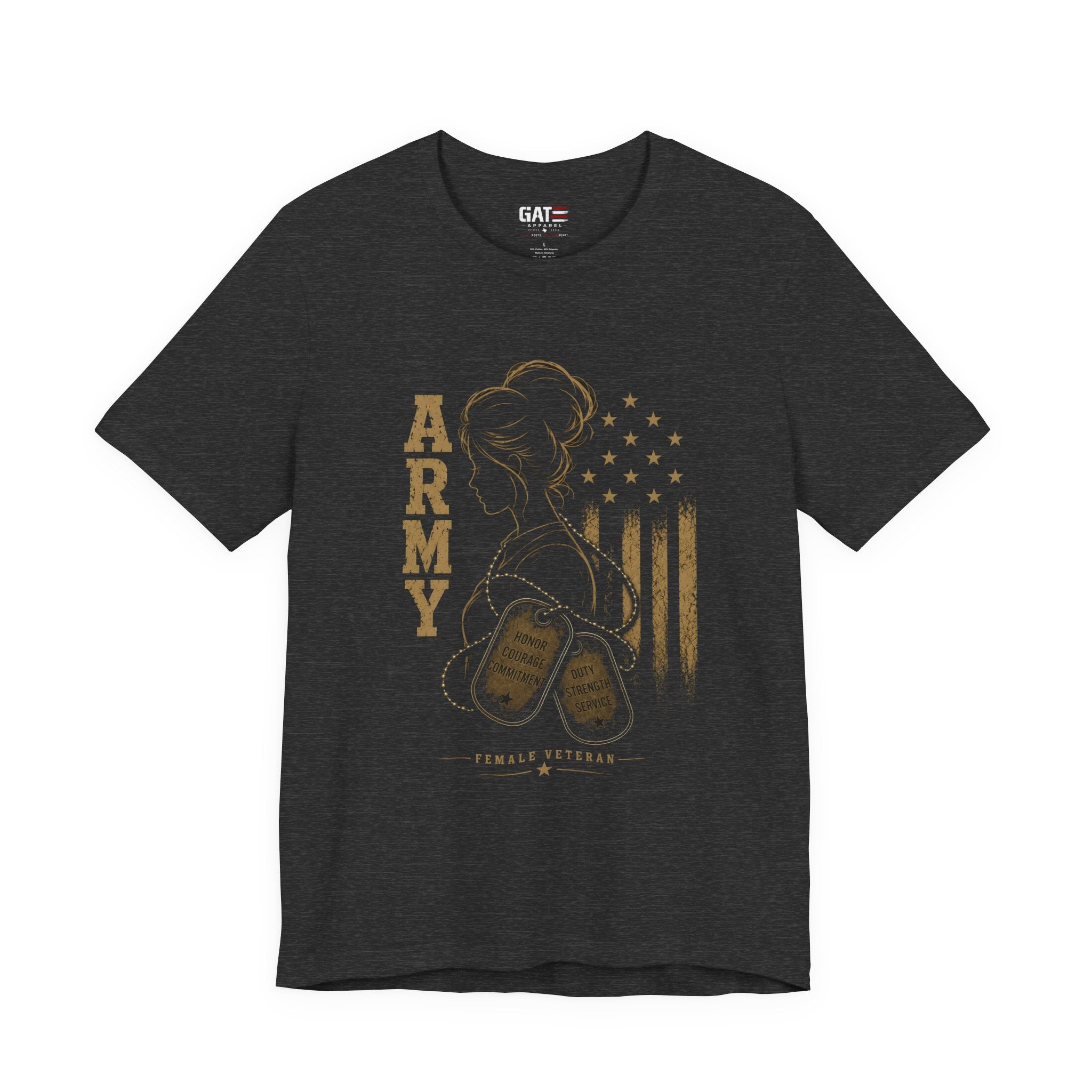 Female Army Veteran Shirt, Women Veteran Tee, Patriotic Military Shirt for Women, Army Mom Gift, Veteran Pride Shirt, Female Veteran Apparel