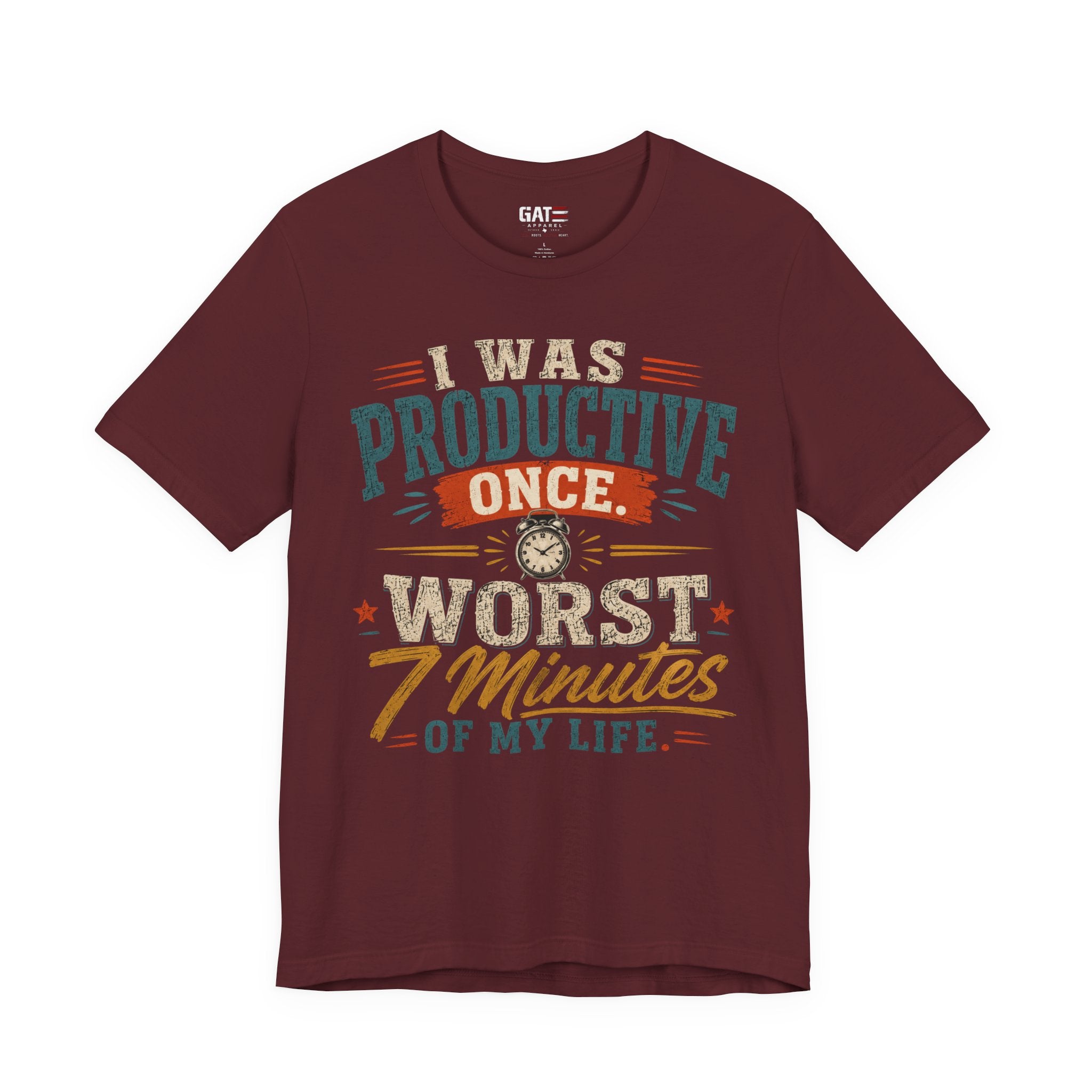 I Was Productive Once Tee — Funny Graphic Short Sleeve T-Shirt