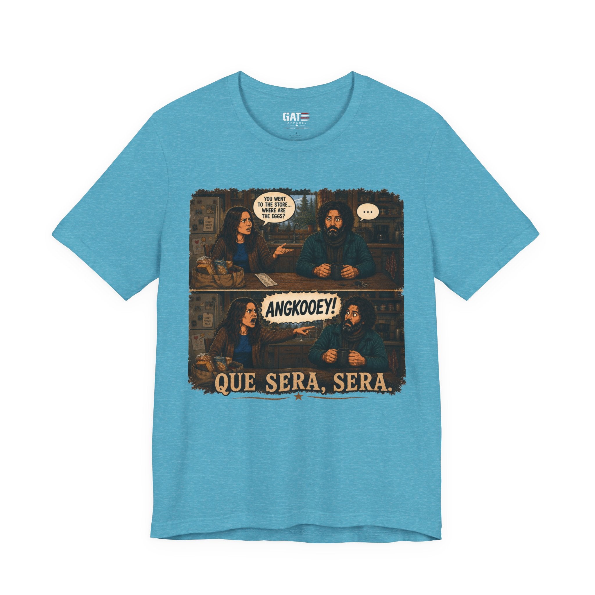 From|FromVille|Angkooey|Funny Horror Comedy Tee| Forgot The Eggs