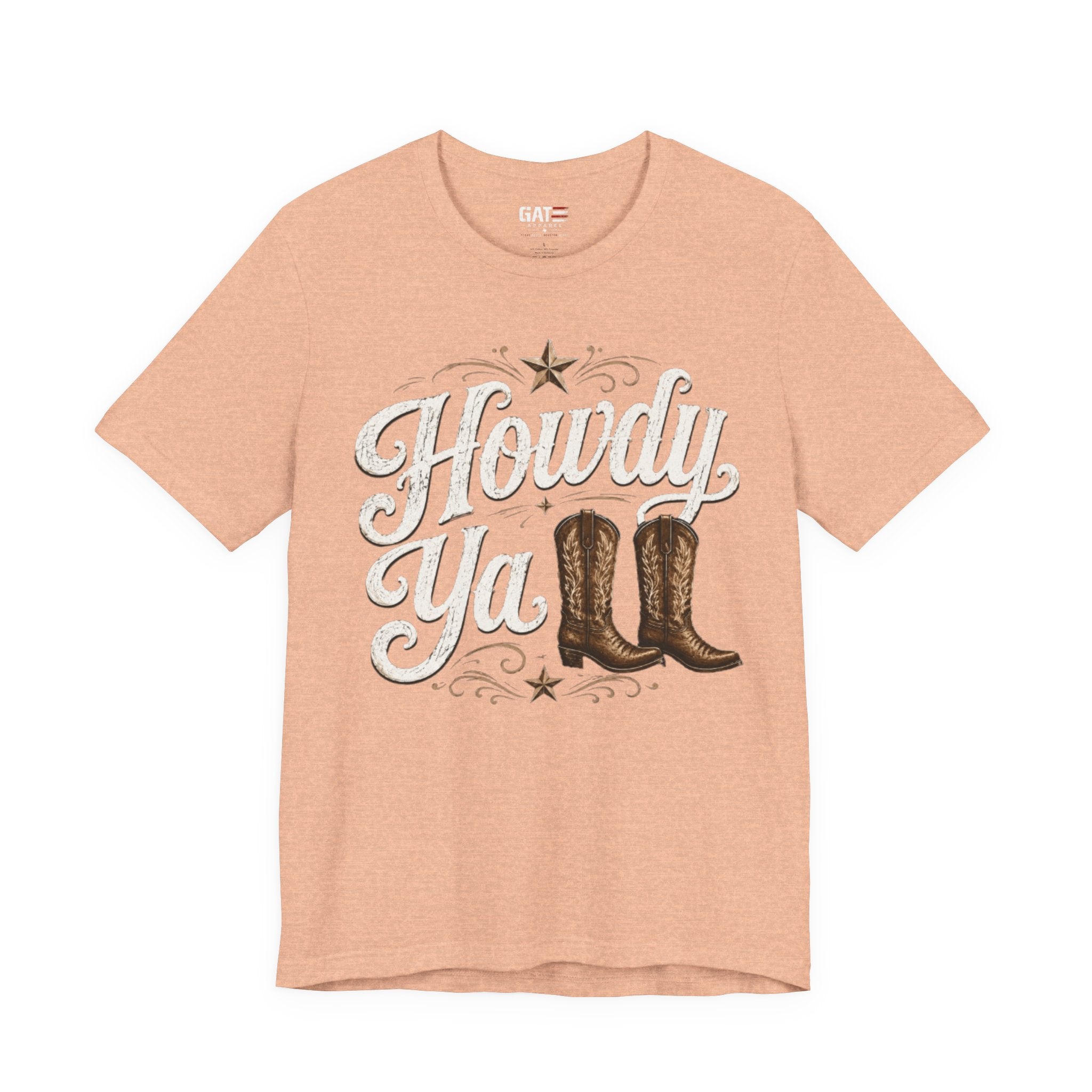 Howdy Ya Cowboy T‑Shirt – Western Boots Graphic Tee