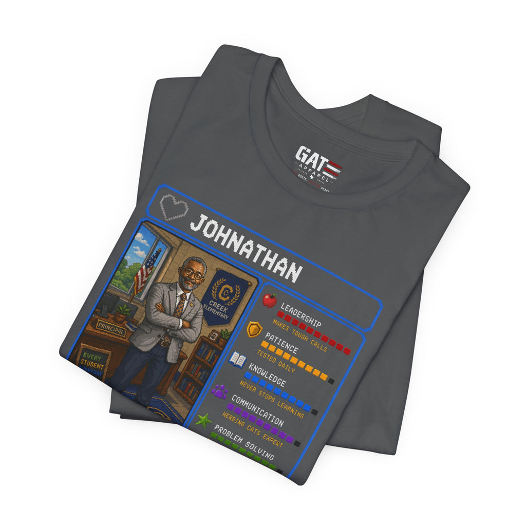Custom Principal RPG Character Shirt | Personalized School Administrator Gift
